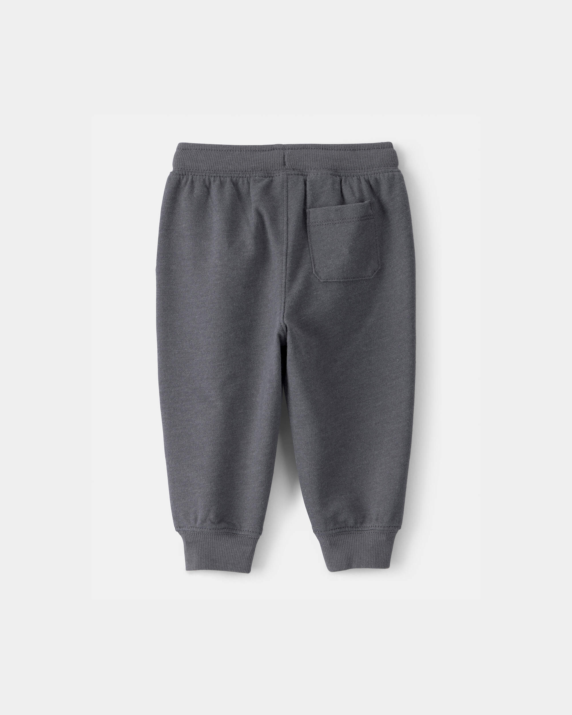 Baby Boy French Terry Joggers - Grey