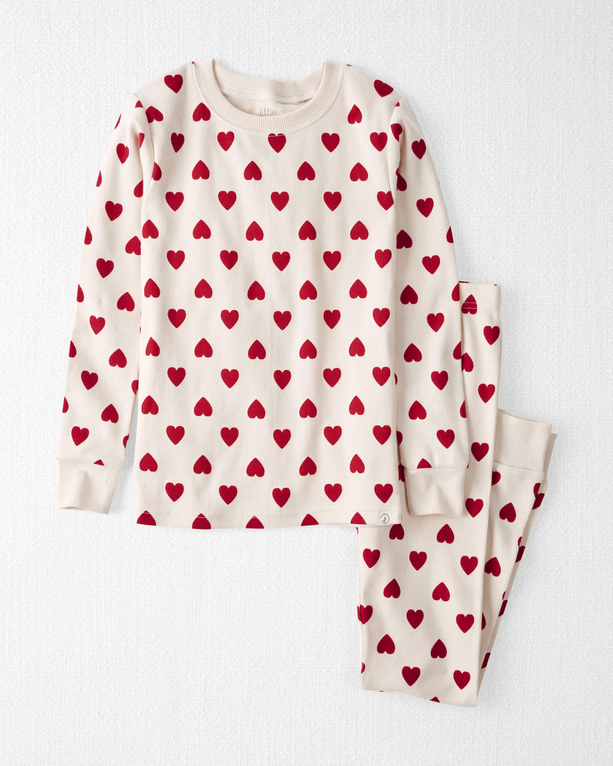 Kids 2-Piece Organic Cotton pyjamas Hearts