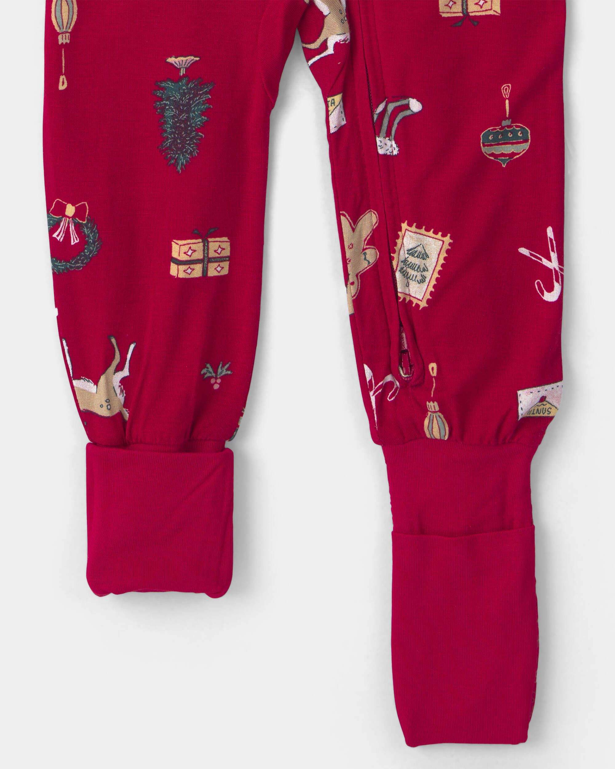 Baby 1-Piece Christmas PurelySoft™ Snug Fit Pyjama - Red