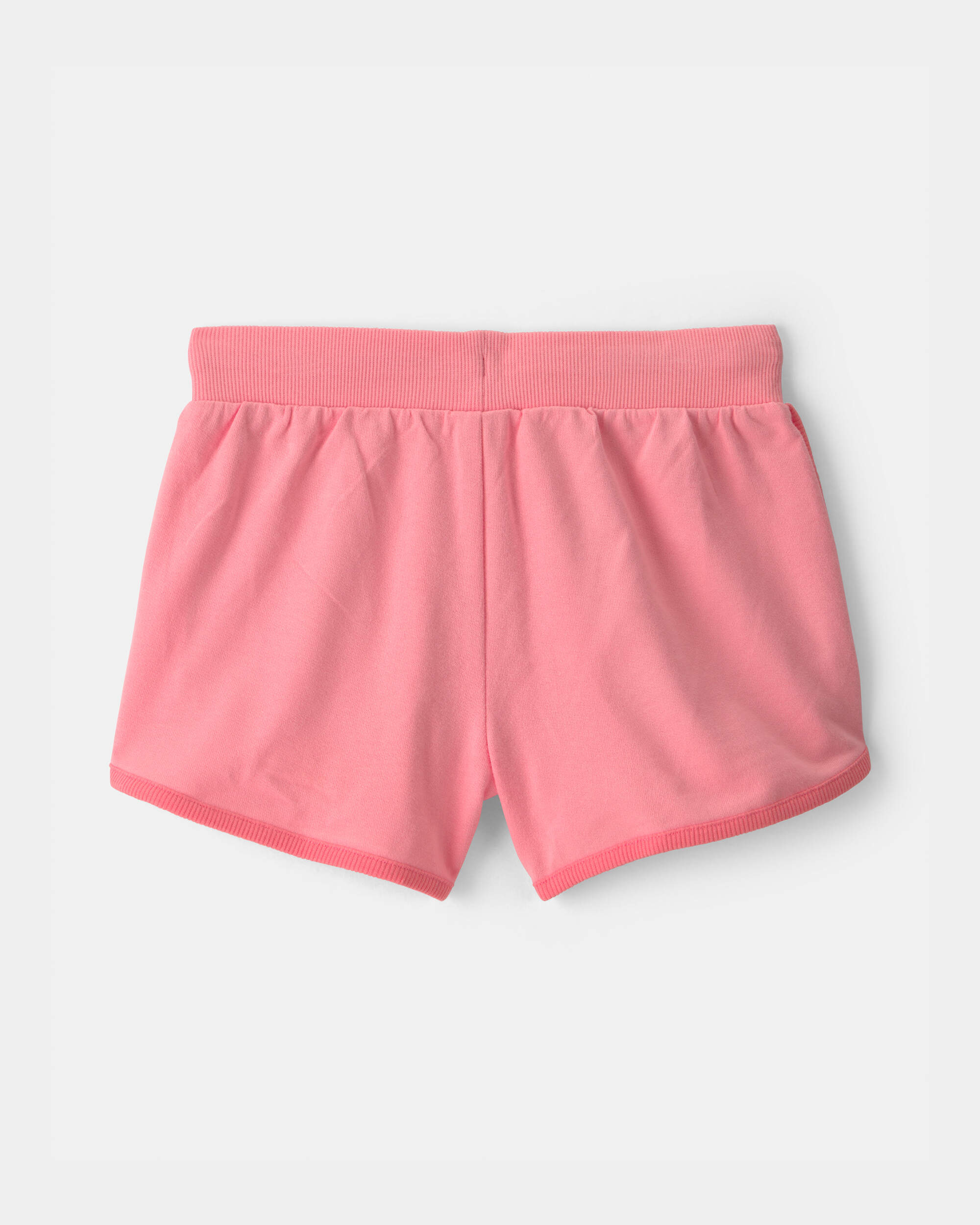 Girls 'No Plans' French Terry Shorts - Pink