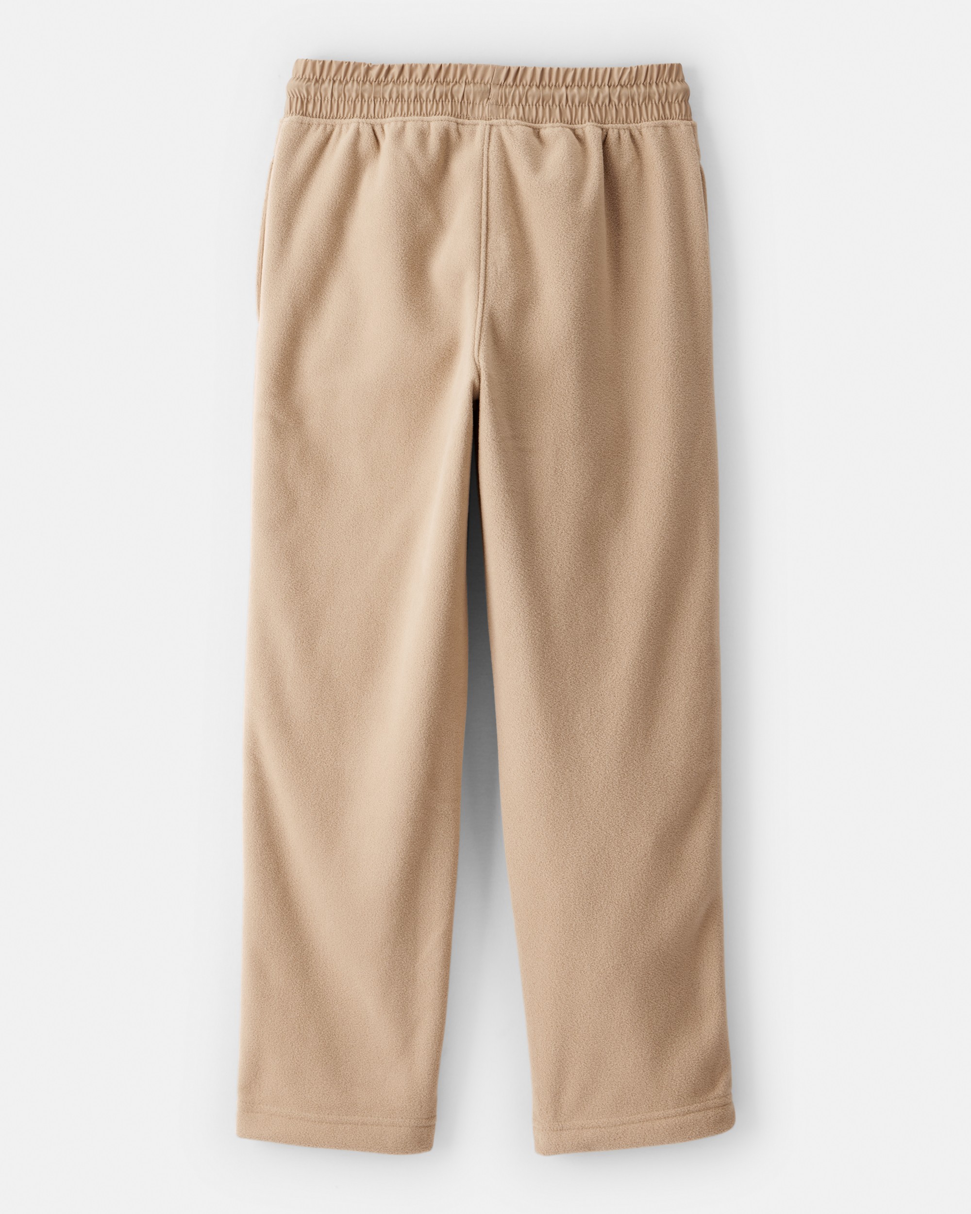 Boys Fleece Drawstring Pants - Tan