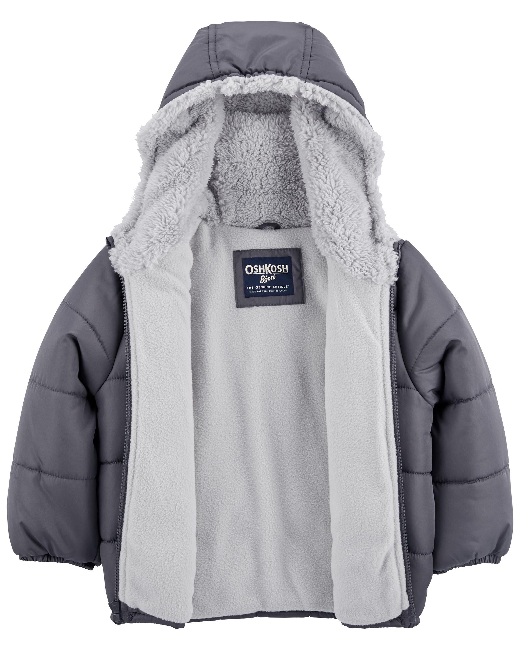 Boys grey on sale puffer coat