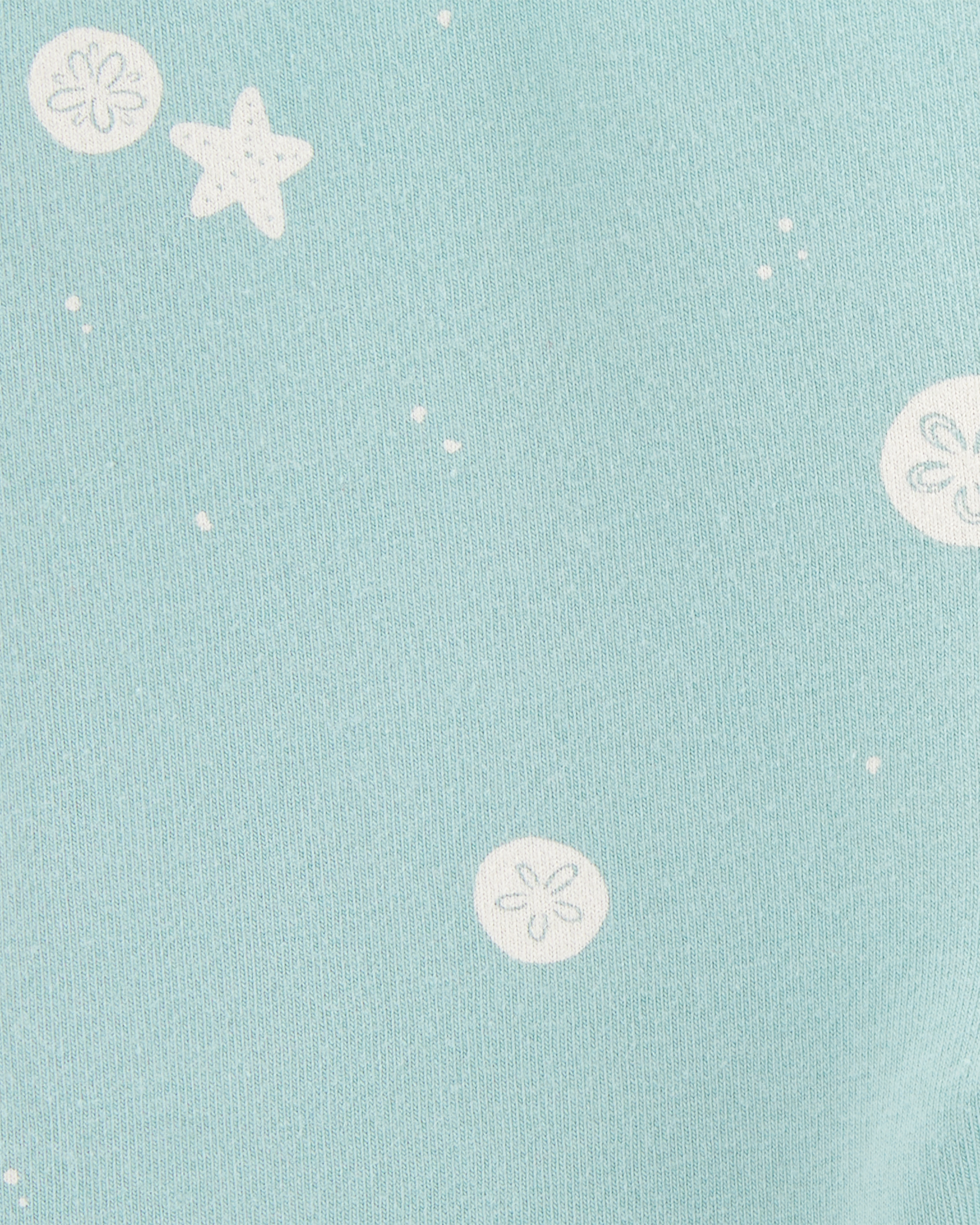 Baby Girl Sea Print Bike Shorts - Green