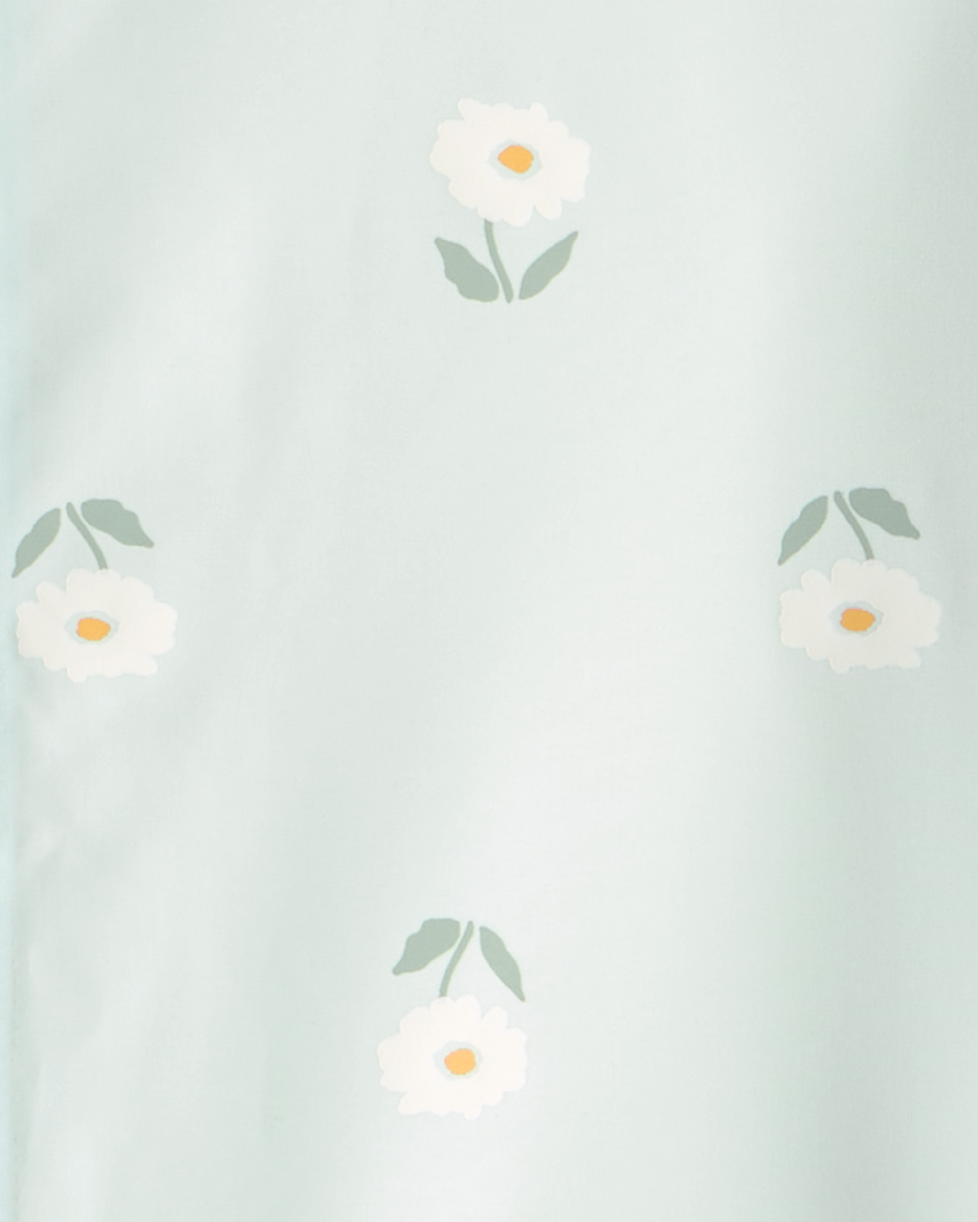 Girls Flowers Rain Jacket-Blue