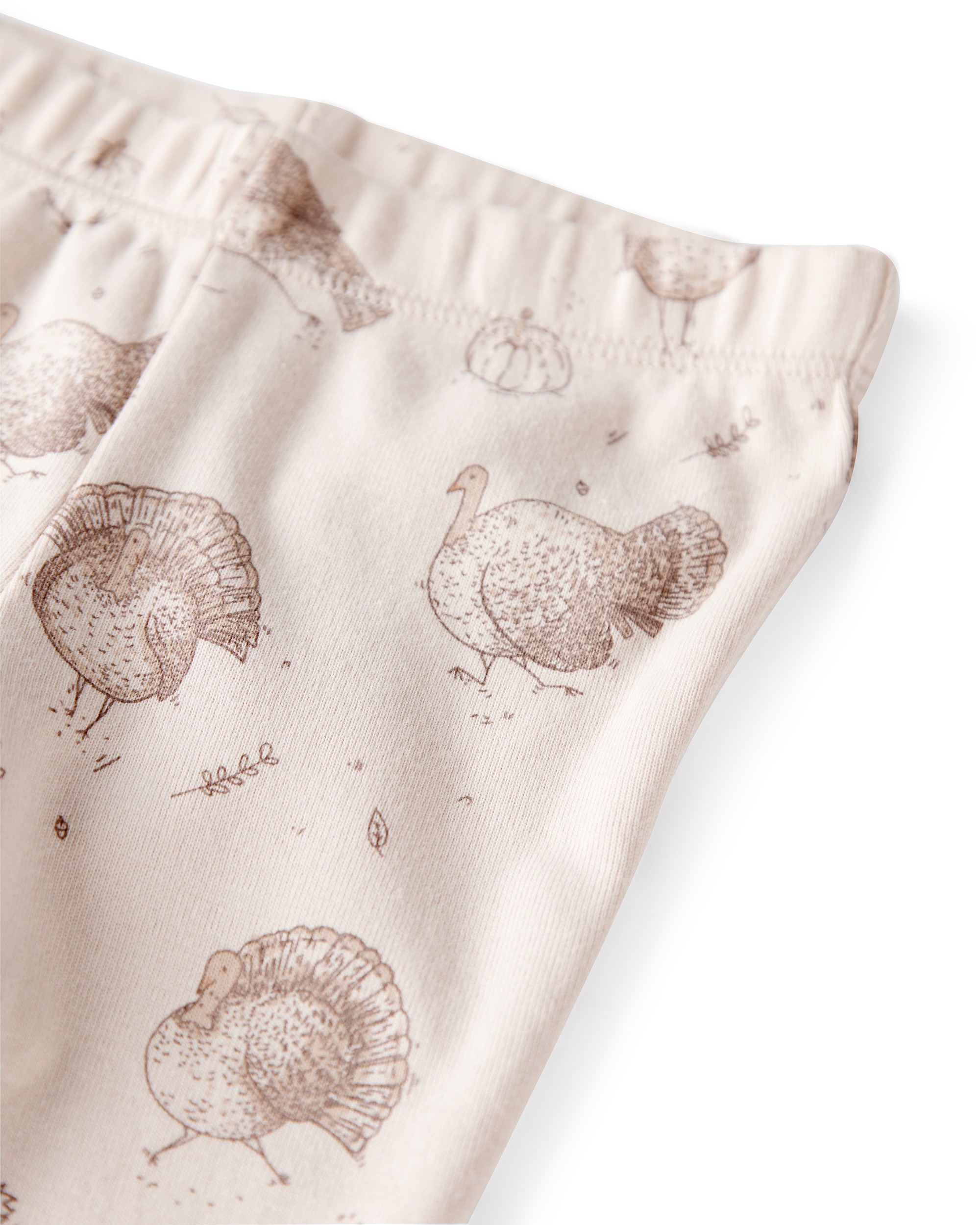 Baby 2-Piece Organic Cotton Ribbed Knit Set Autumn Grove print