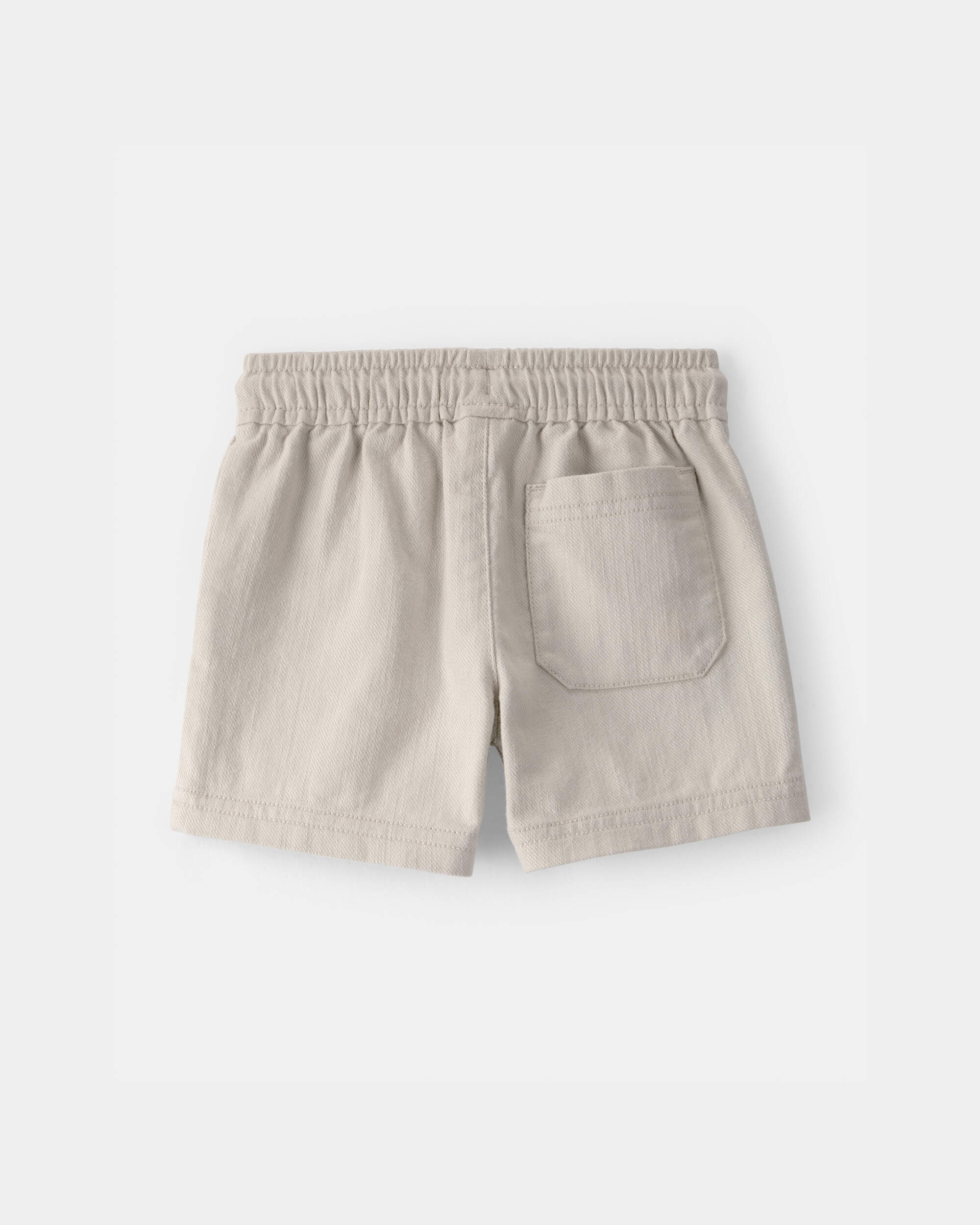 Baby Boy Twill Shorts - Light Khaki
