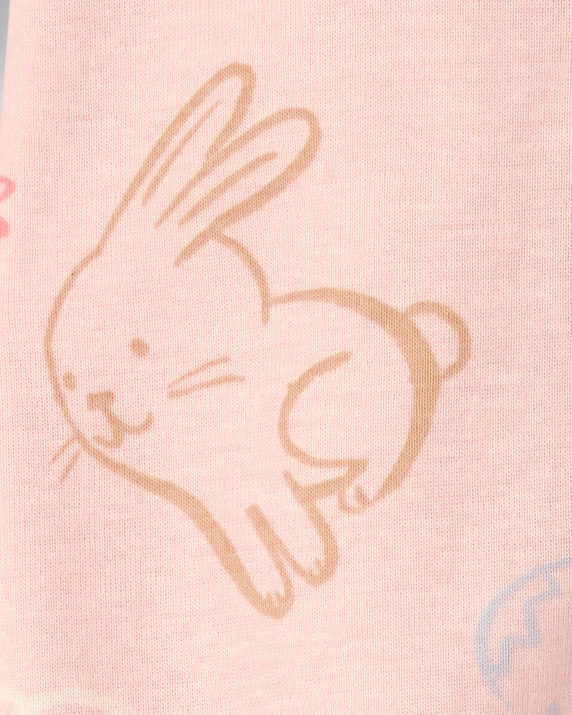 Baby Girl Easter 100% Cotton Sleeper - Pink