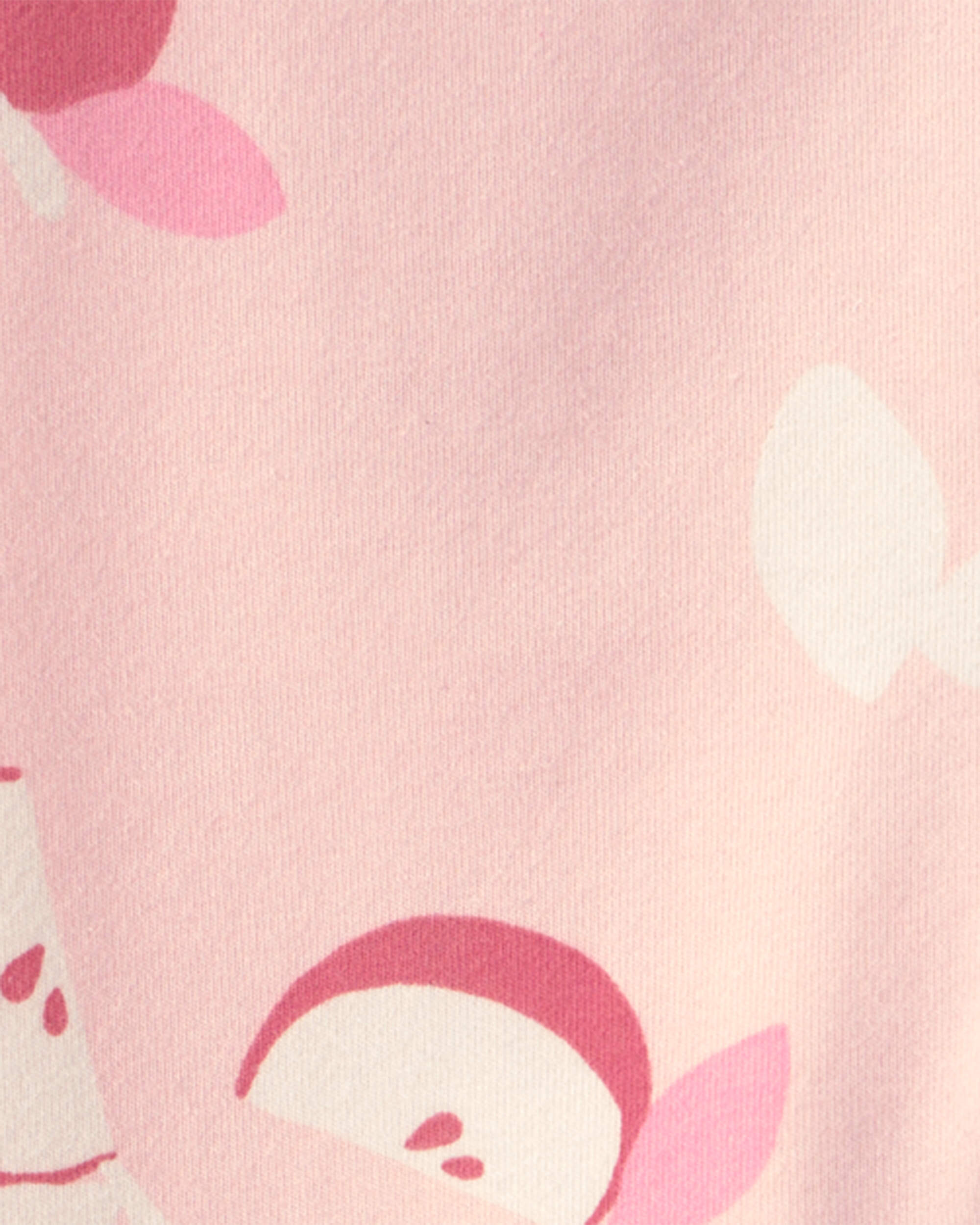 Baby Girl Apple Pull-On Stretch Leggings - Pink