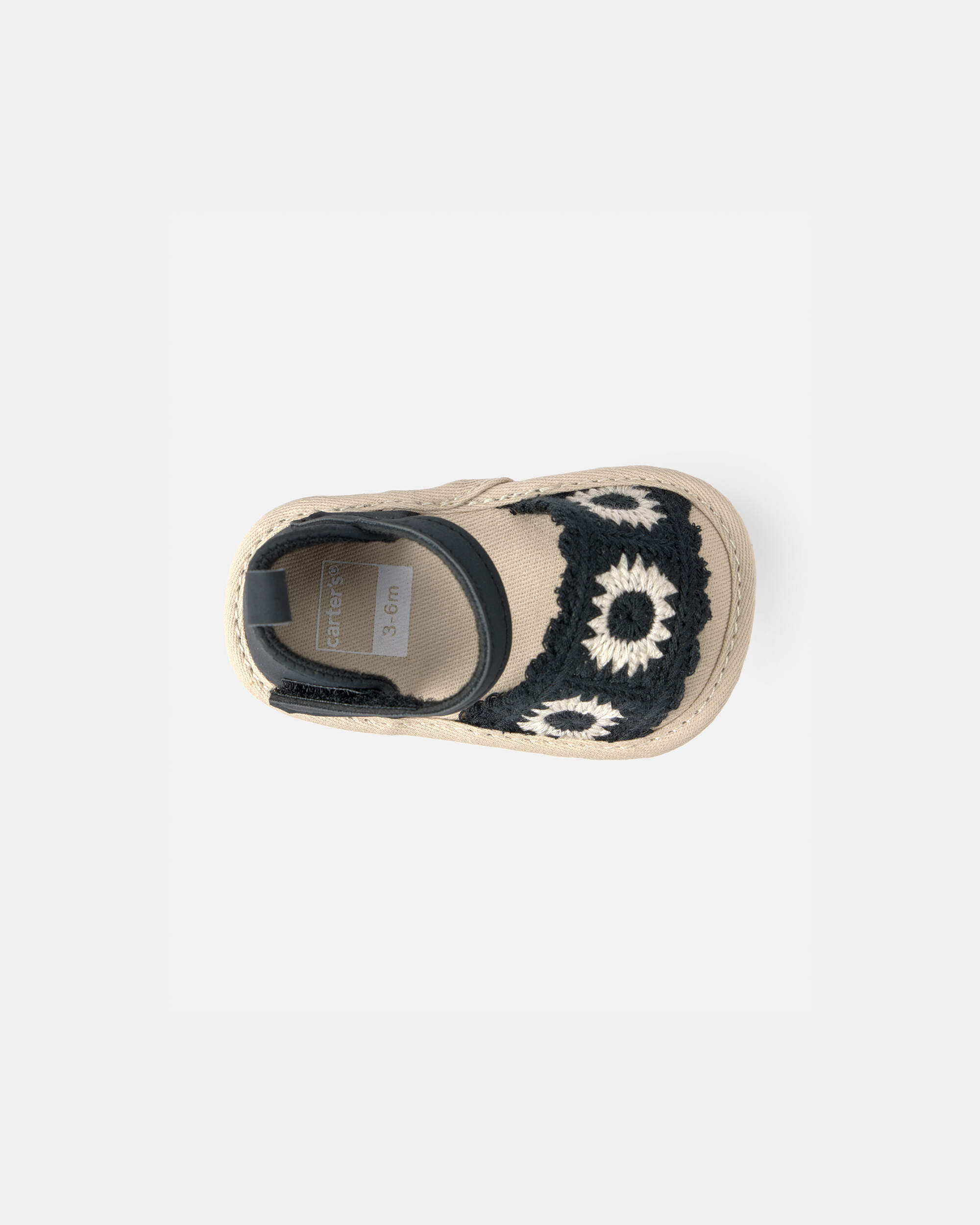 Baby Girl Crochet Sandals - Black