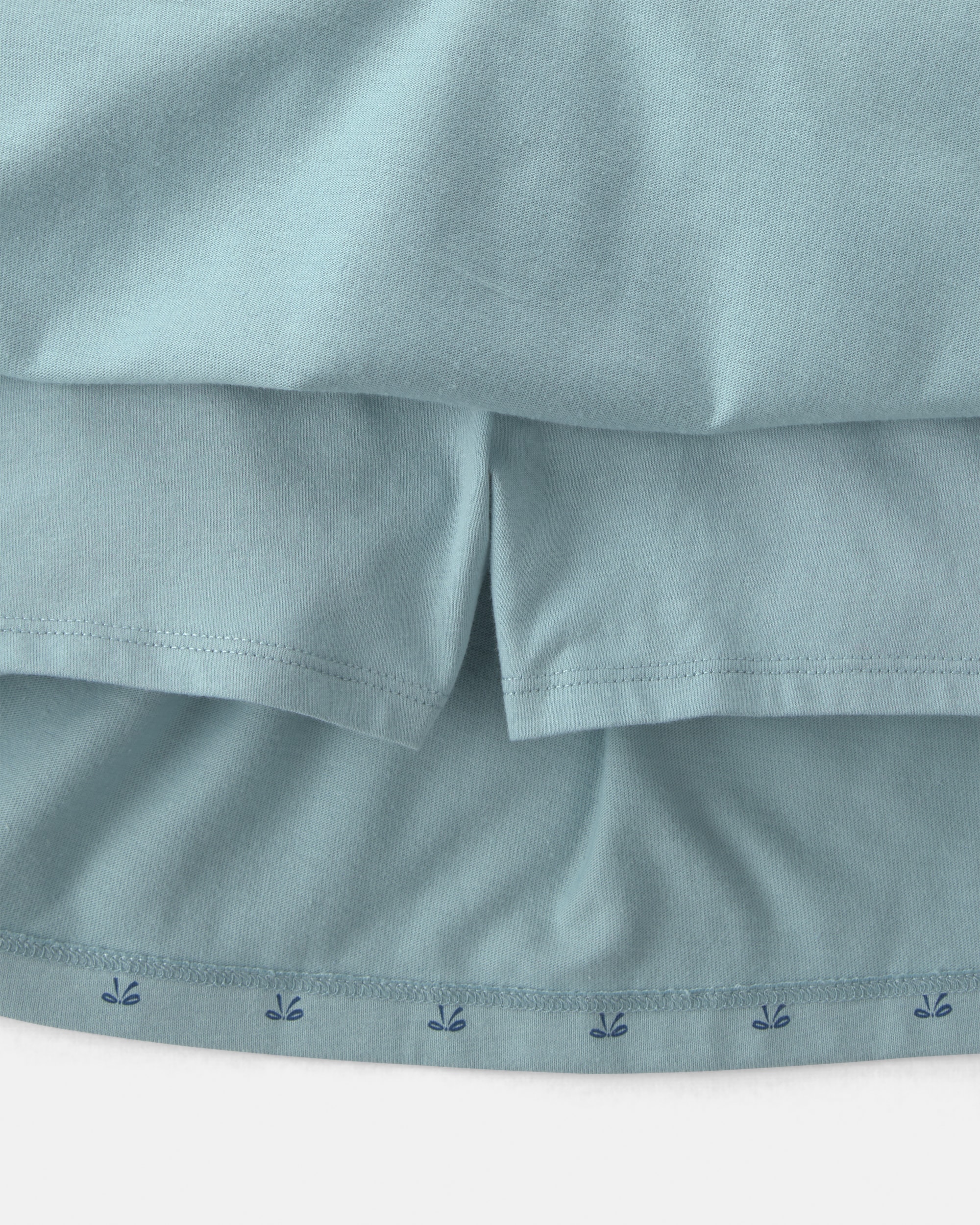 Girls Bow Cotton Skort - Blue