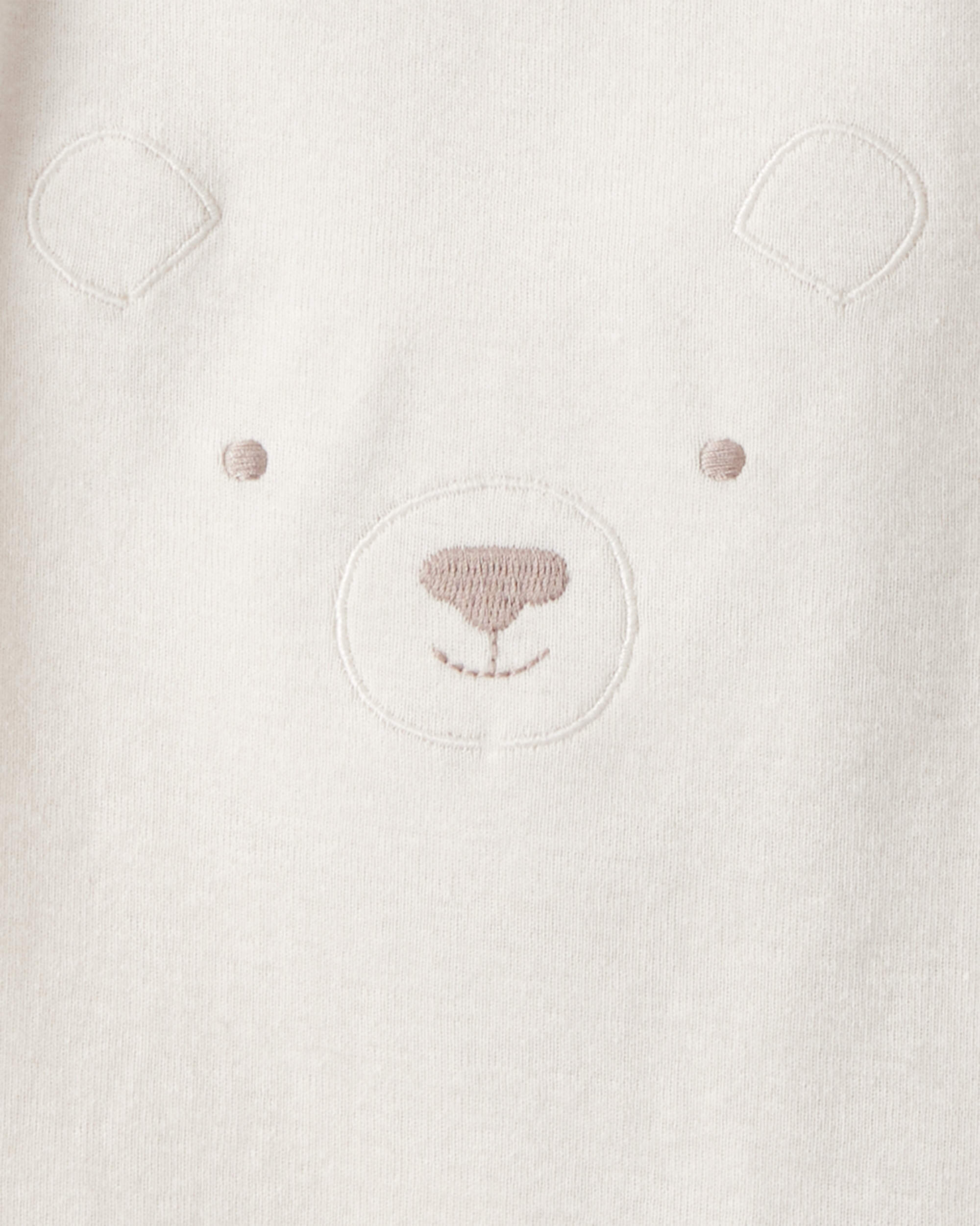 Baby Girl 5-Pack Bear Floral Multipack Bodysuits - White/Pink/Purple