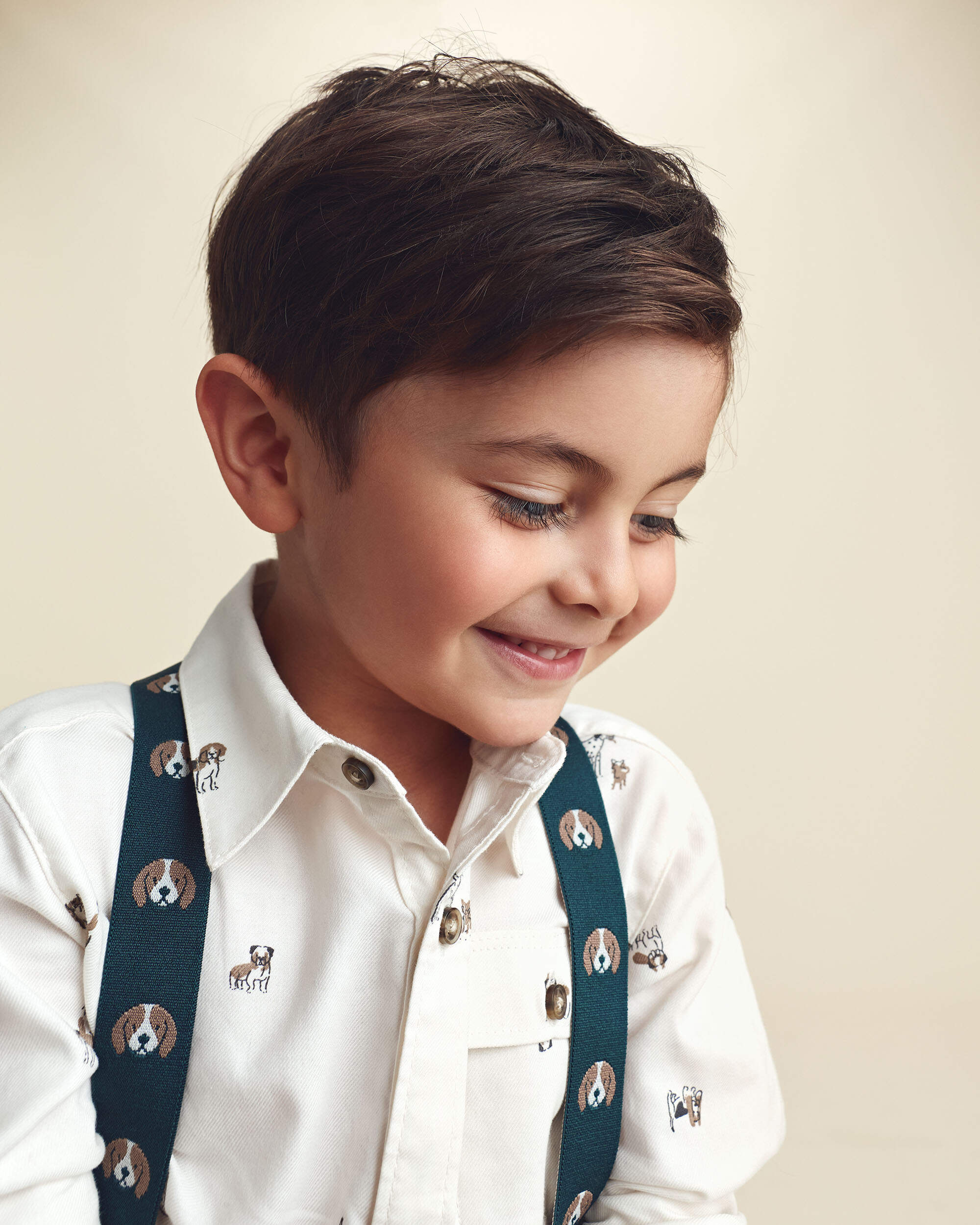Toddler Boy Corduroy Suspender Pants - Navy Blue