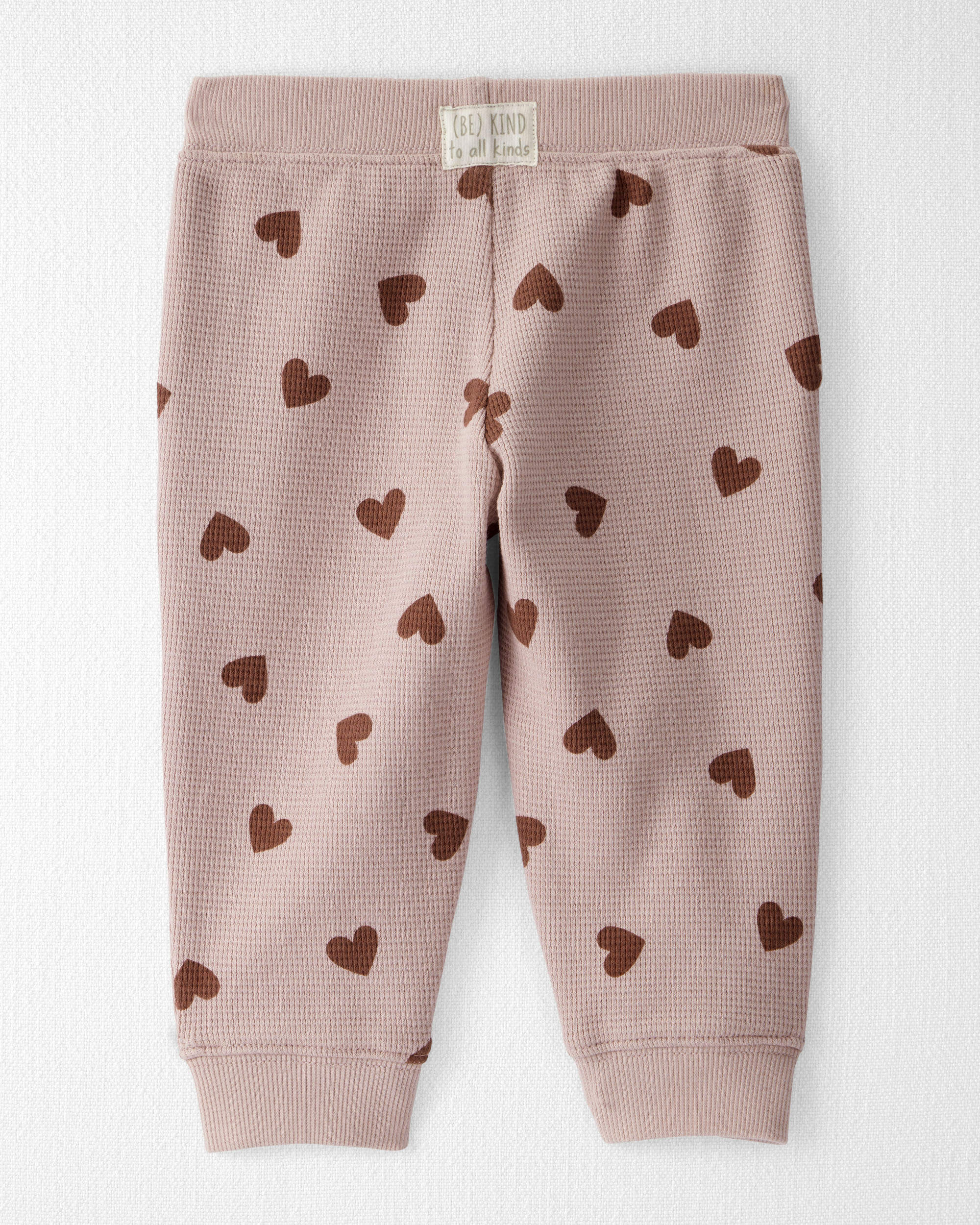 Baby Girl Waffle Knit Top & Pant Set Made with Organic Cotton