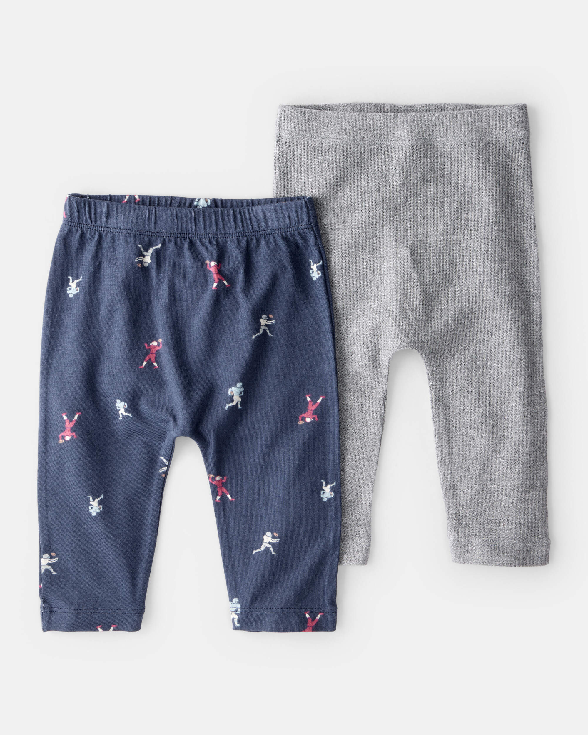 Baby Boy 2-Piece Football PurelySoft Pull-On Pants - Navy/Grey