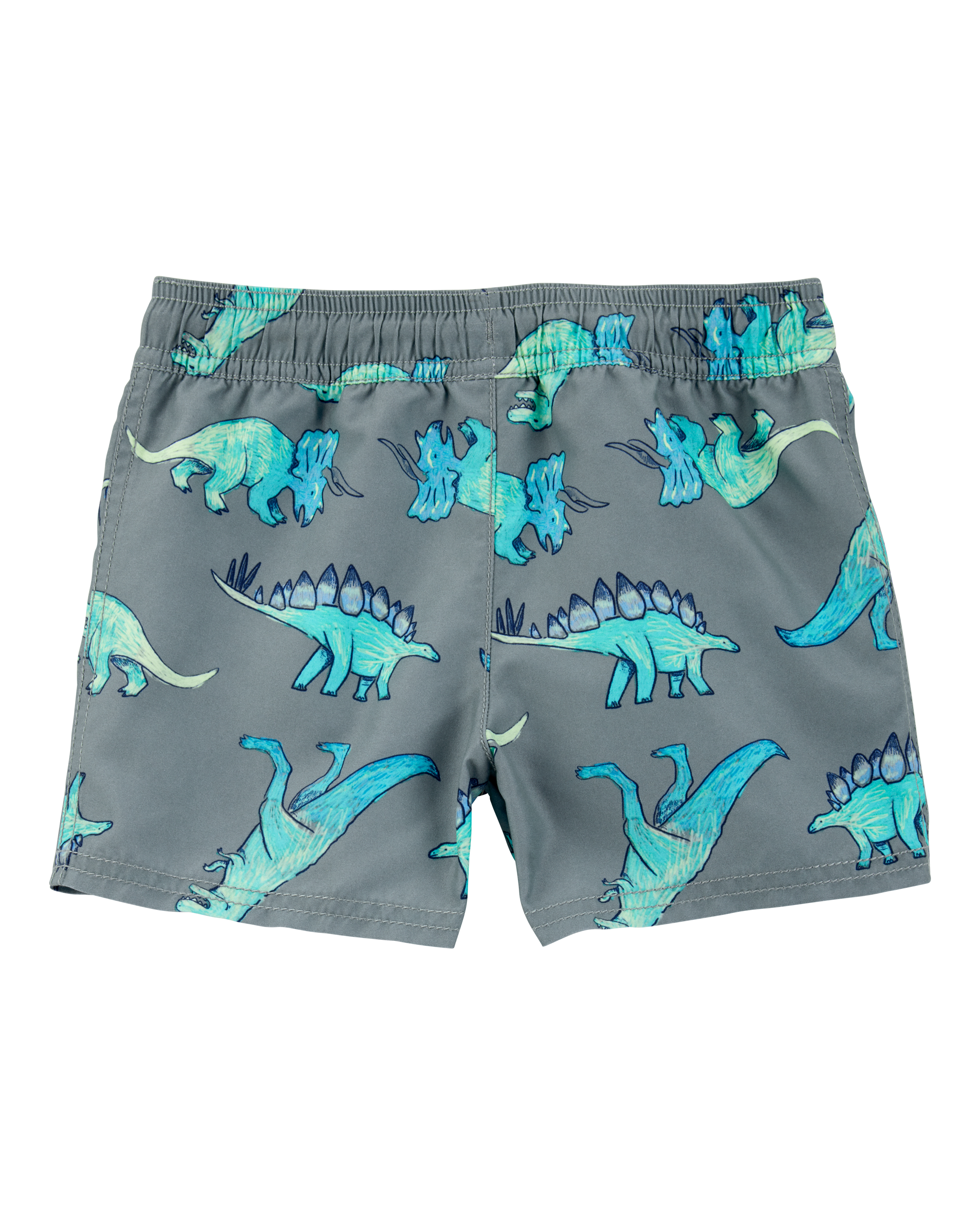Toddler Boy Dinosaur Swim Trunks - Green