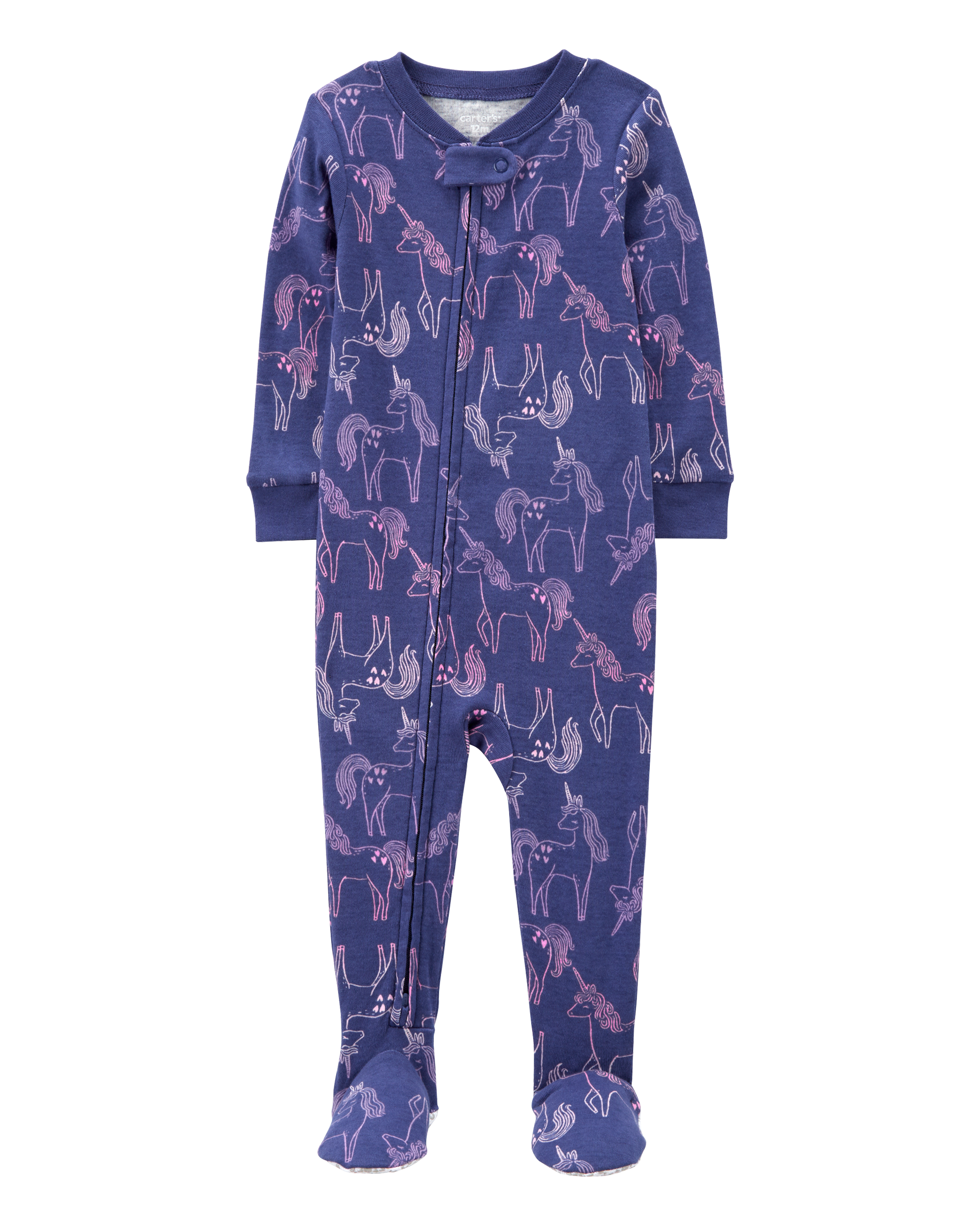 Toddler 1-Piece Unicorn 100% Snug Fit Cotton Footie Pyjamas