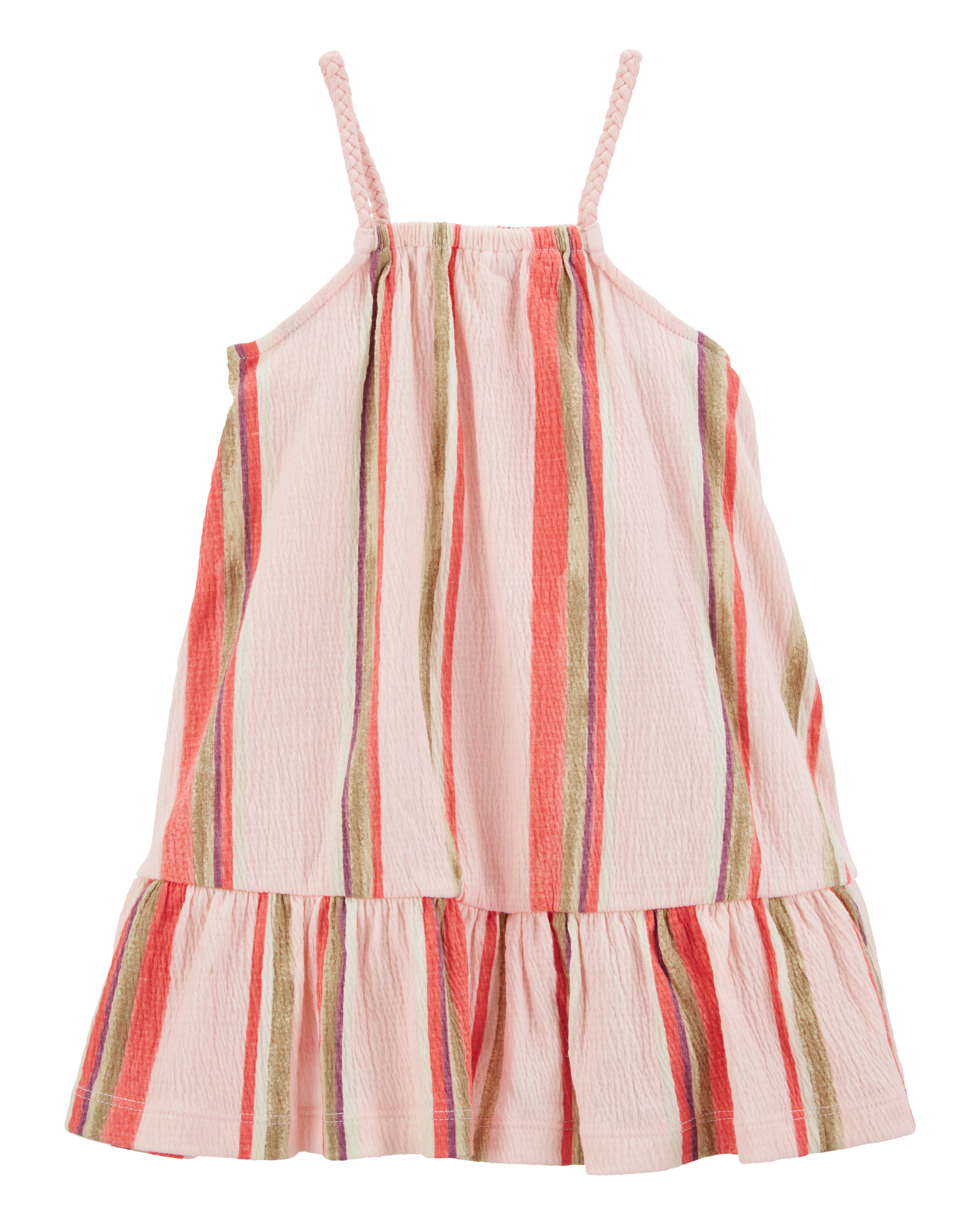 Toddler Striped Geo Print Dress