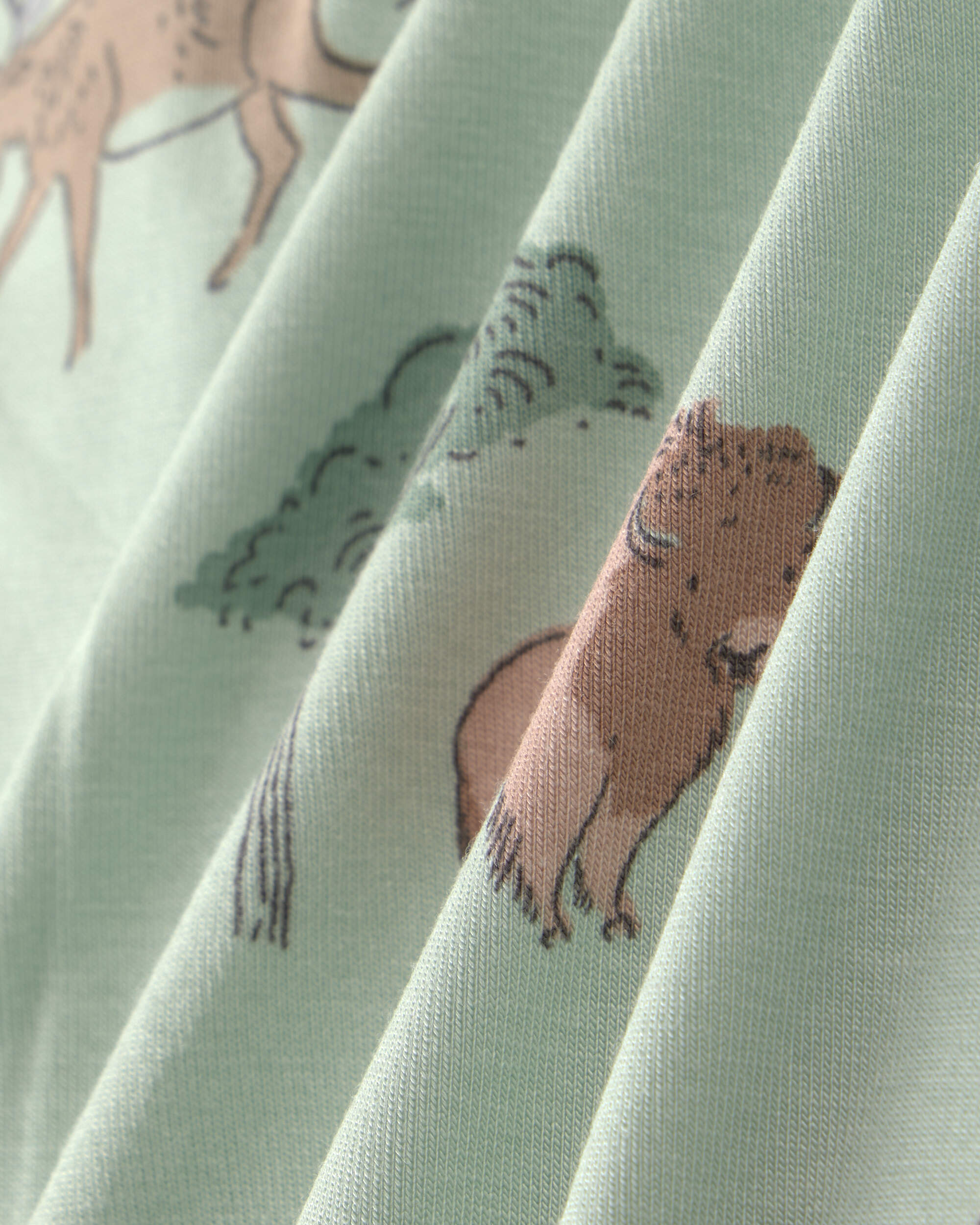 Baby Boy 1-Piece Animals PurelySoft™ Snug Fit Pyjama - Green