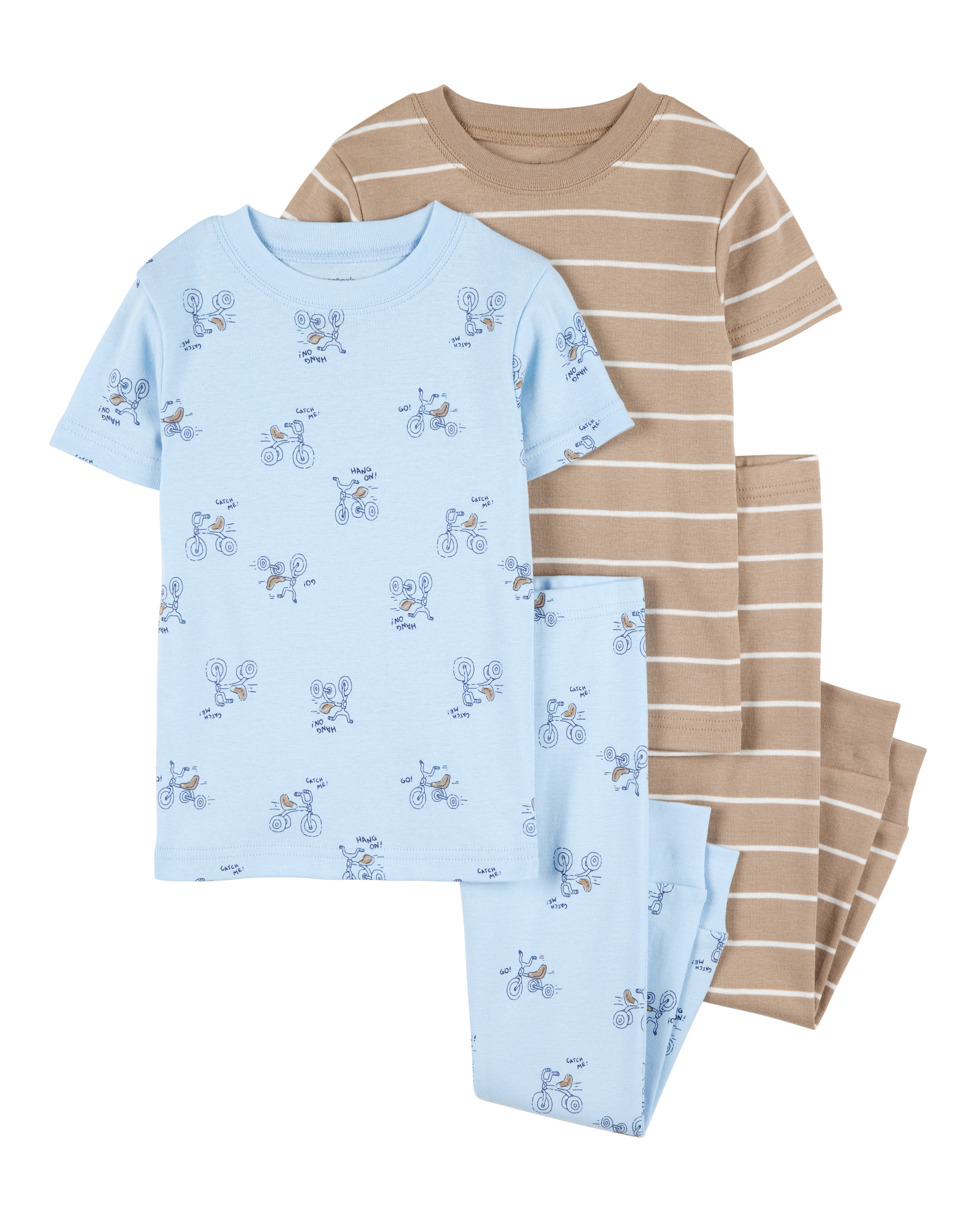 Baby 4-Piece Snacks Cotton Pyjamas