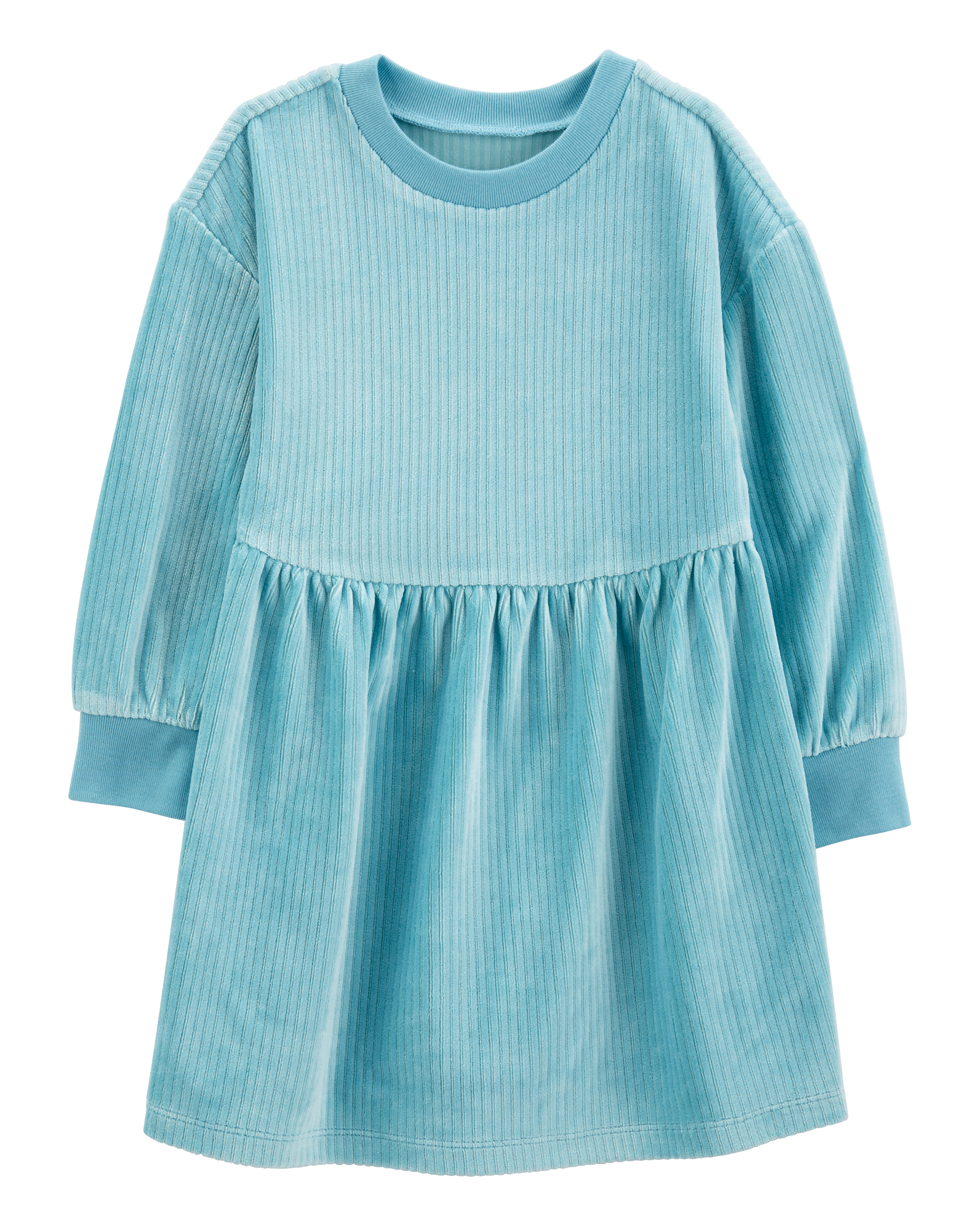 Toddler Long-Sleeve Velour Dress
