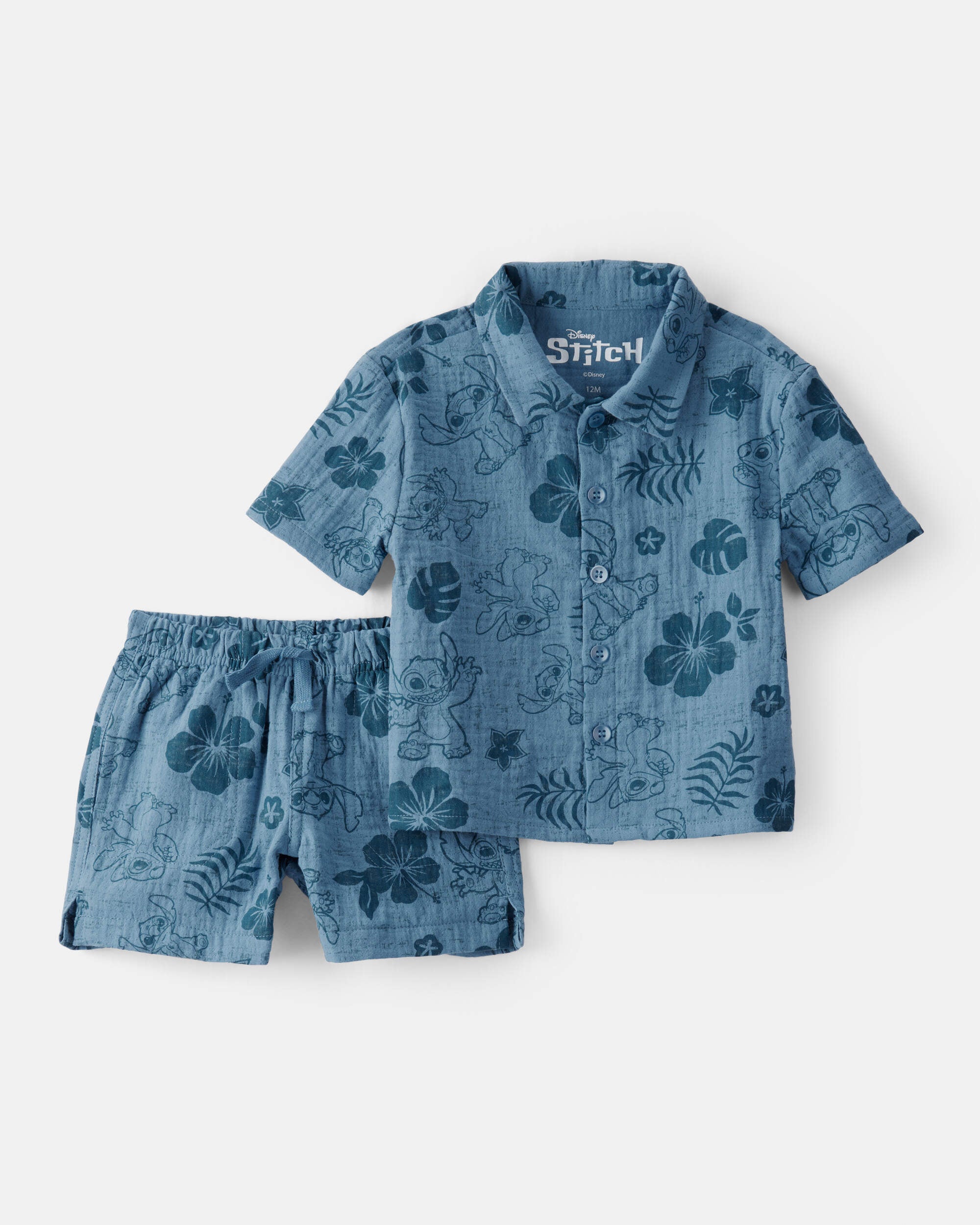 Baby Stitch 2-Piece Gauze Outfit Set