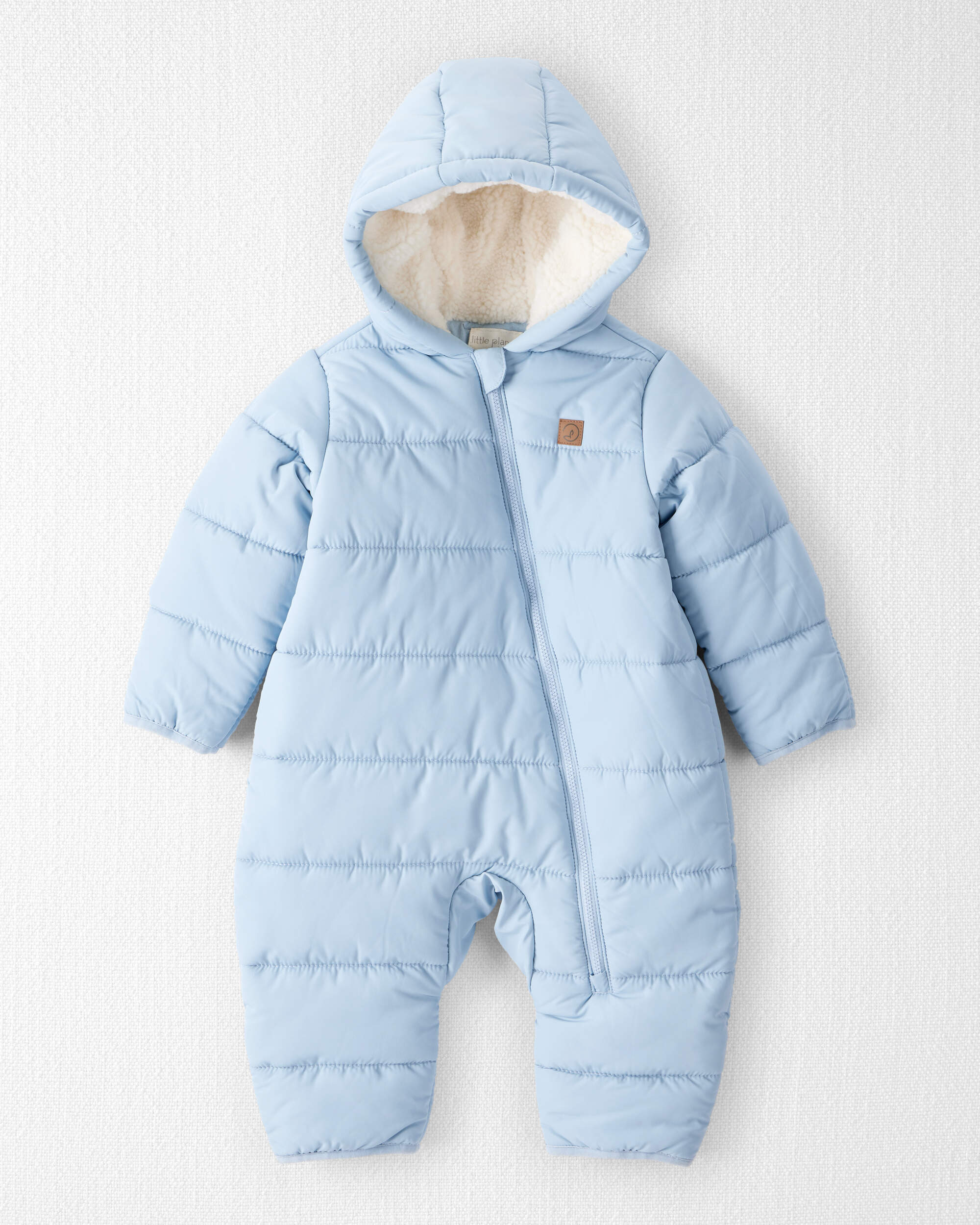Baby Girl 1-Piece Snowsuit Made with Recycle Materials