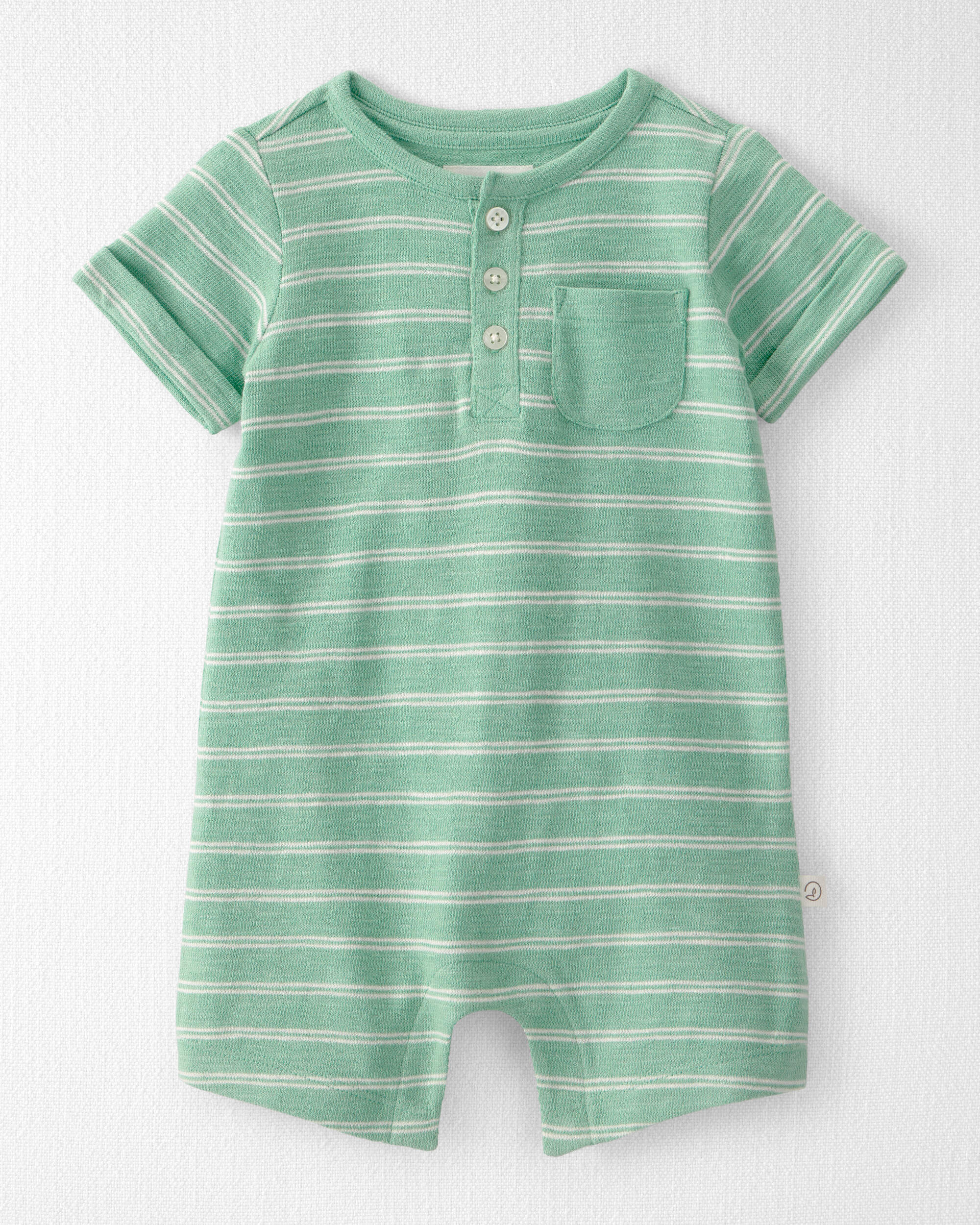 Baby Striped Romper Made with Organic Cotton