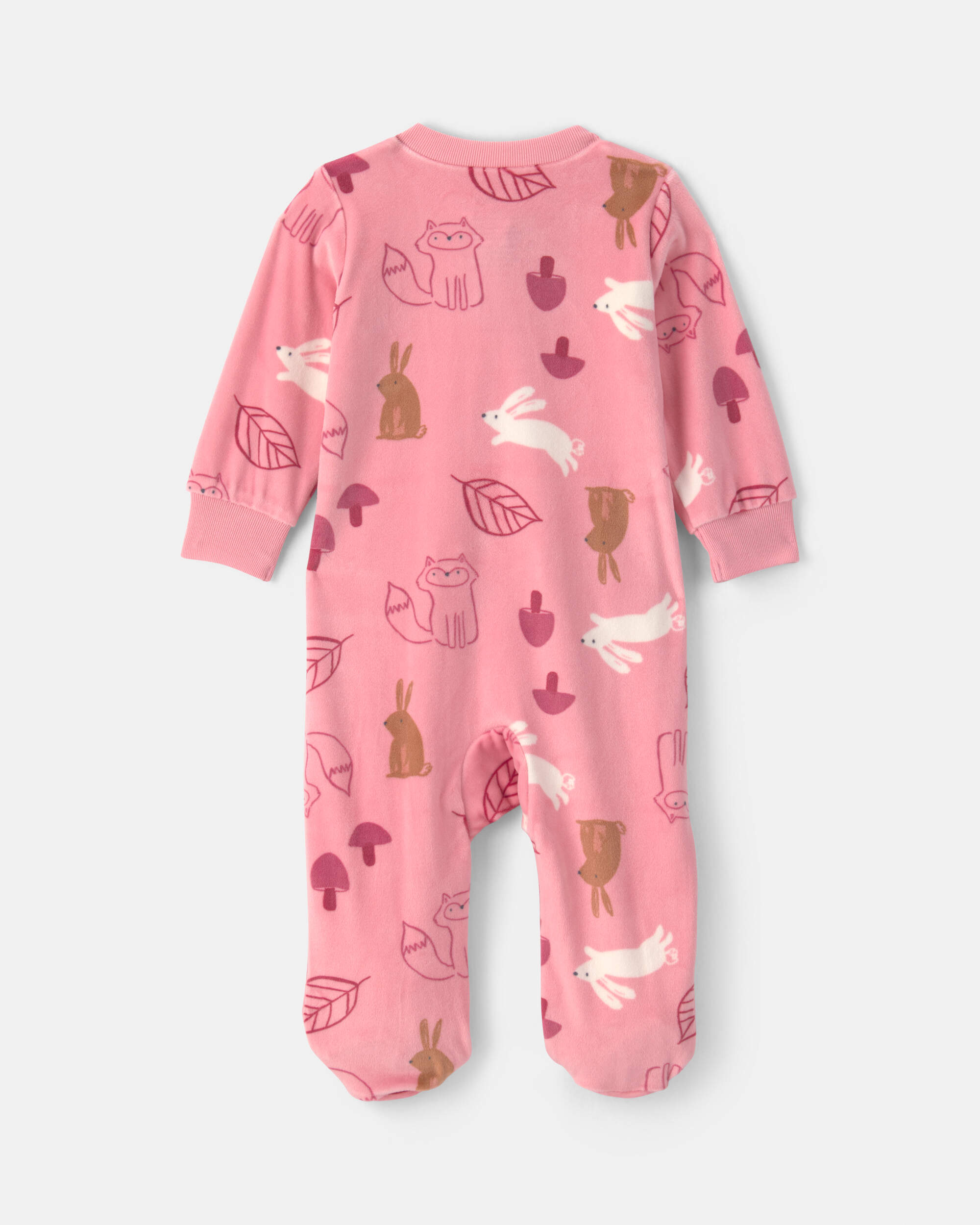 Baby Girl Autumn 2-Zip DreamPlush Sleeper - Pink