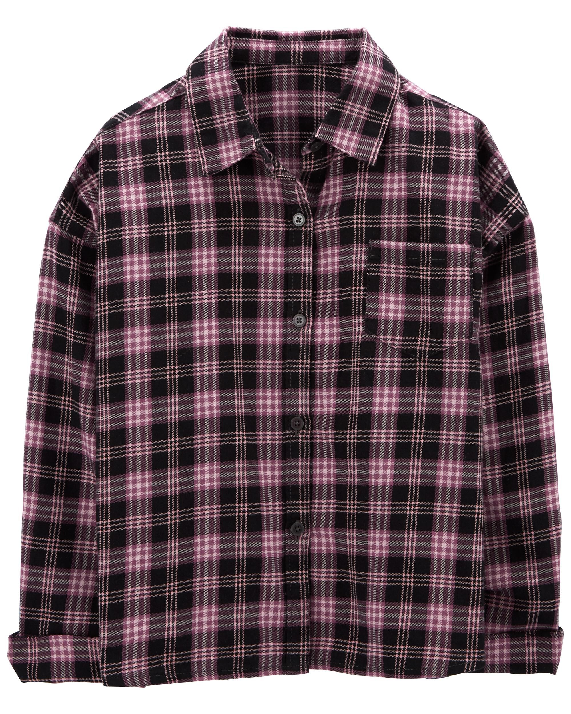 Kid Boxy Fit Button-Front Shirt