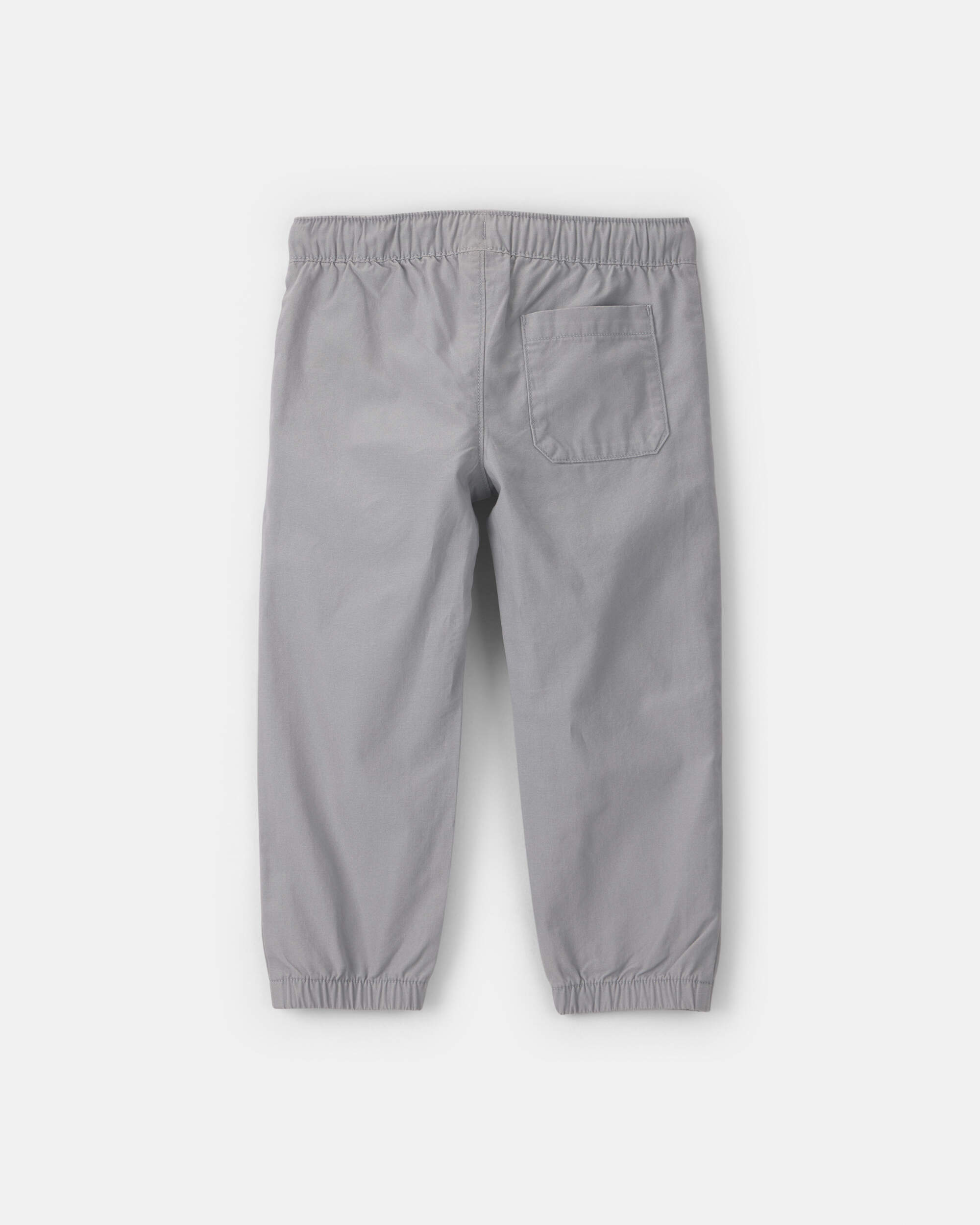 Toddler Boy Canvas Joggers - Grey