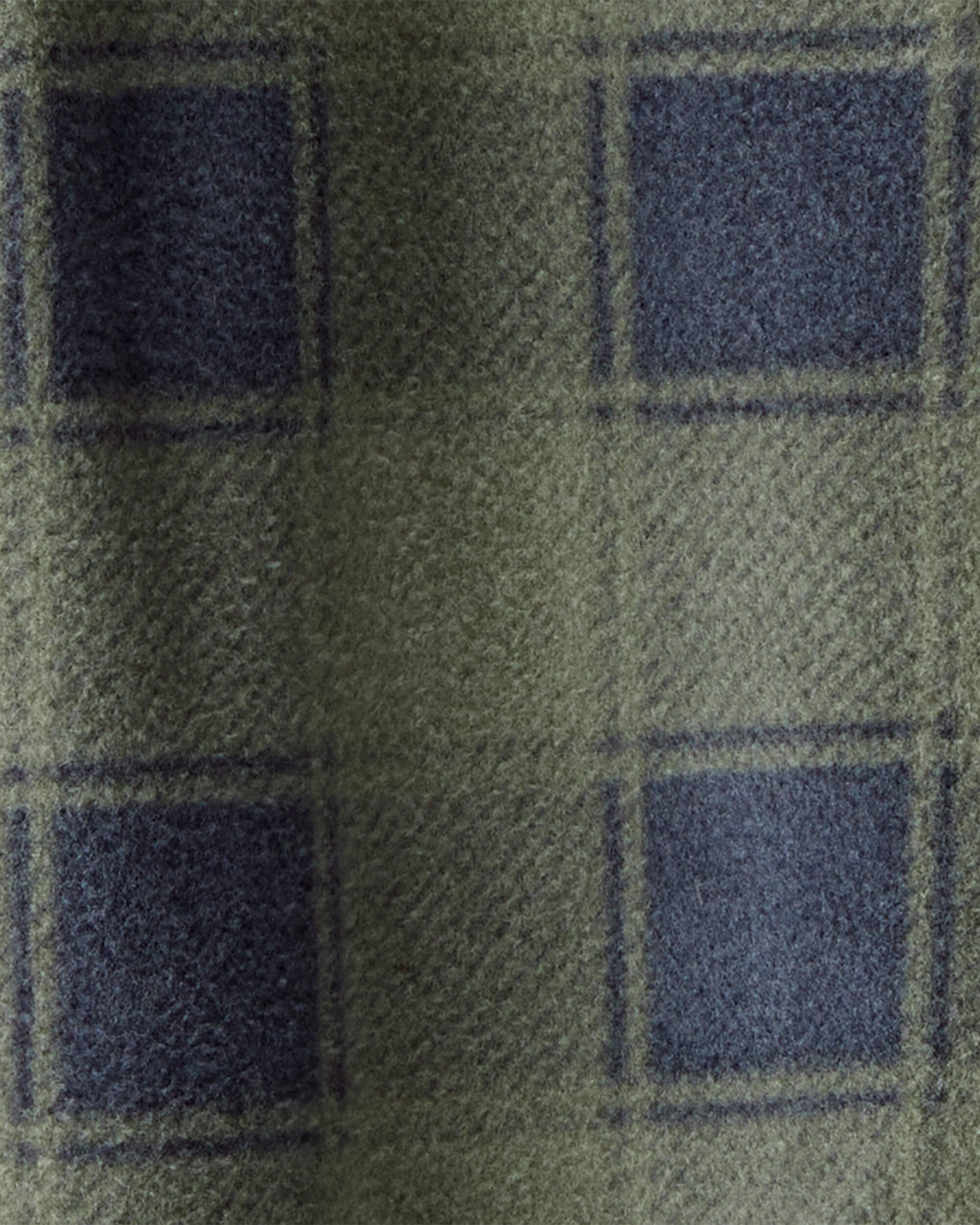 Baby Boy Bear Plaid Print Loose Fit Long-Sleeve Sleeper - Green