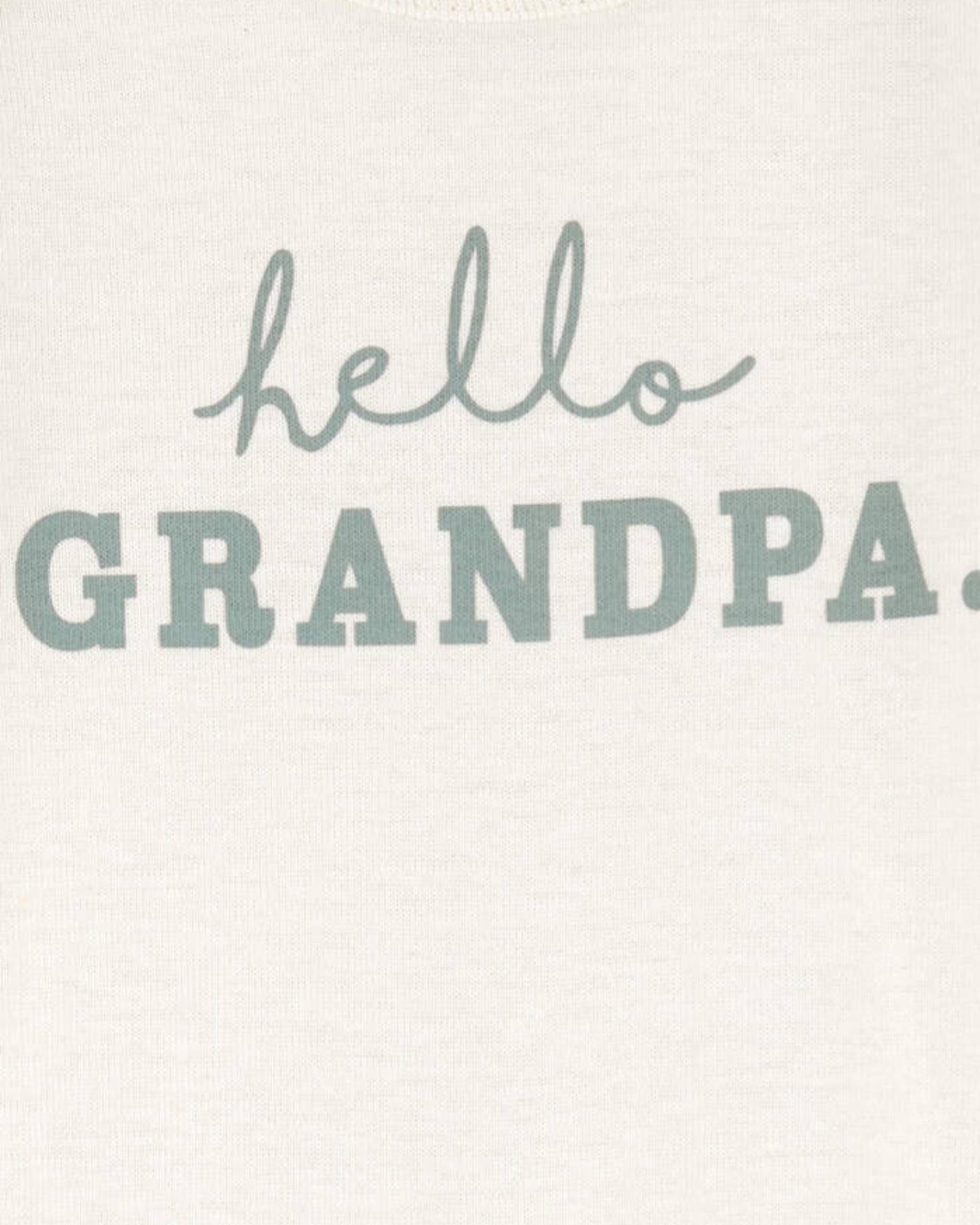 Baby Cotton Short-Sleeve Graphic Bodysuit - White