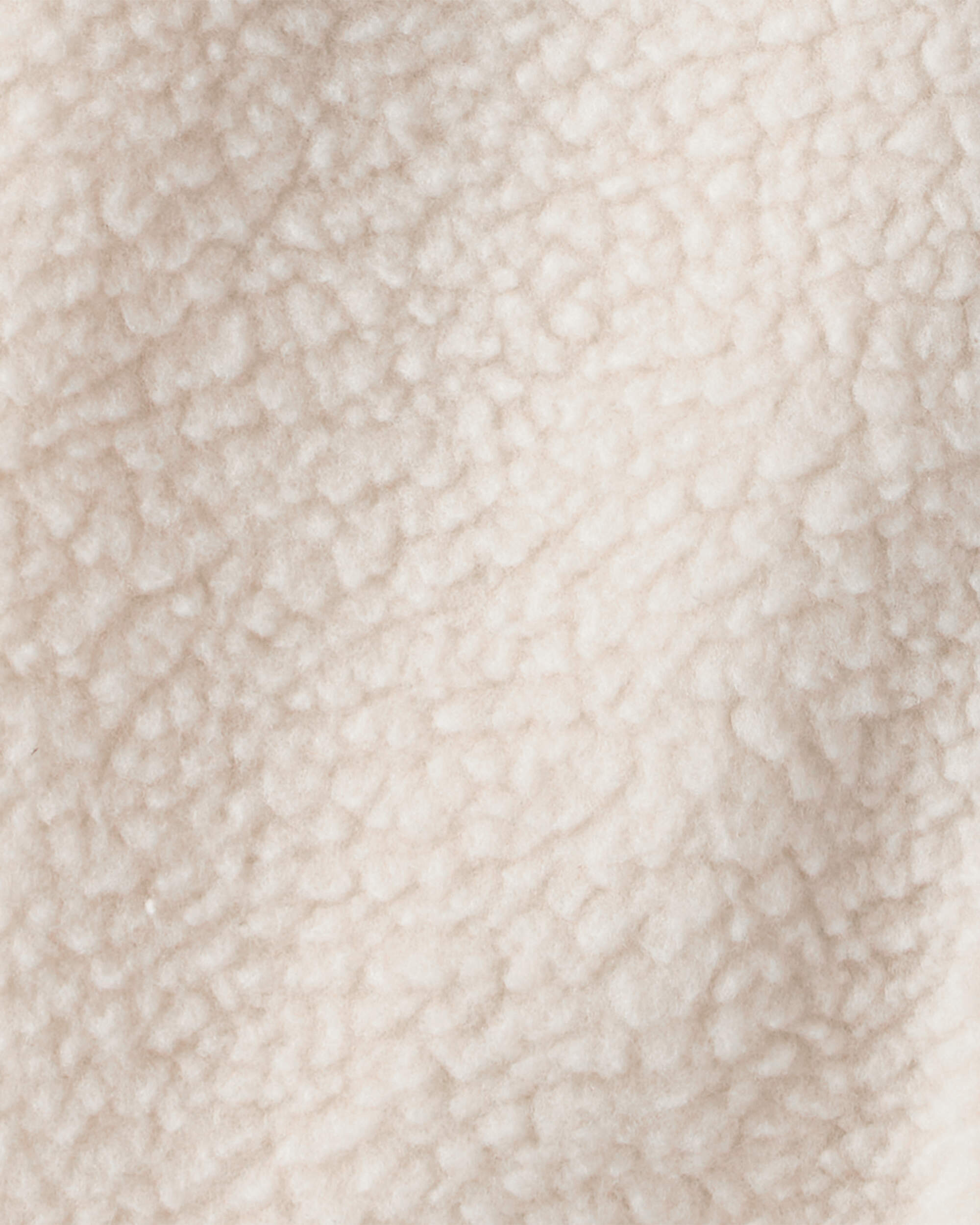 Baby Girl Colour Block Fleece Long-Sleeve Jumpsuit - Cream/Pink