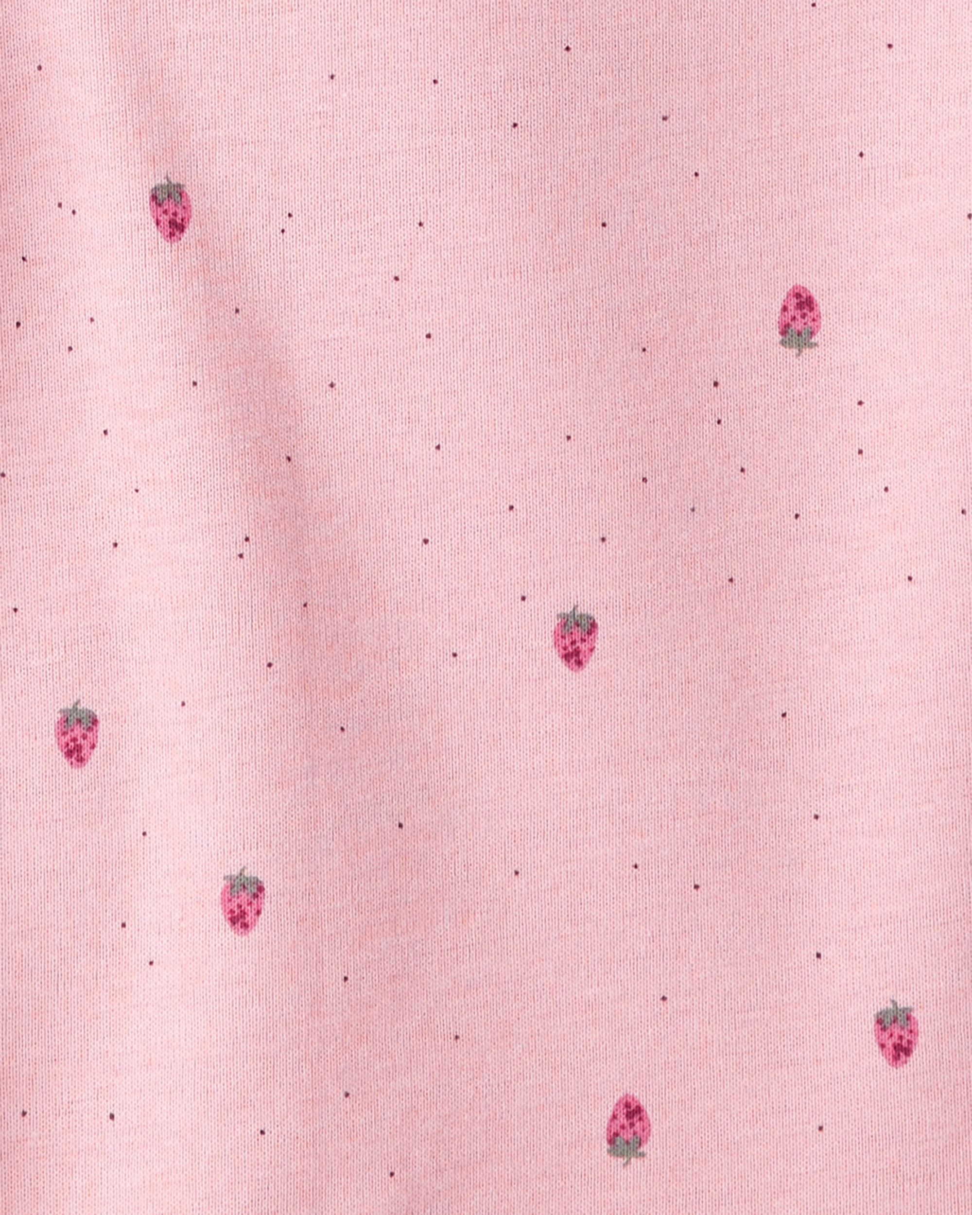 Baby Girl 5-Pack Fruit Print Cotton Multipack Bodysuits - Brown/Green/Pink/Red/White