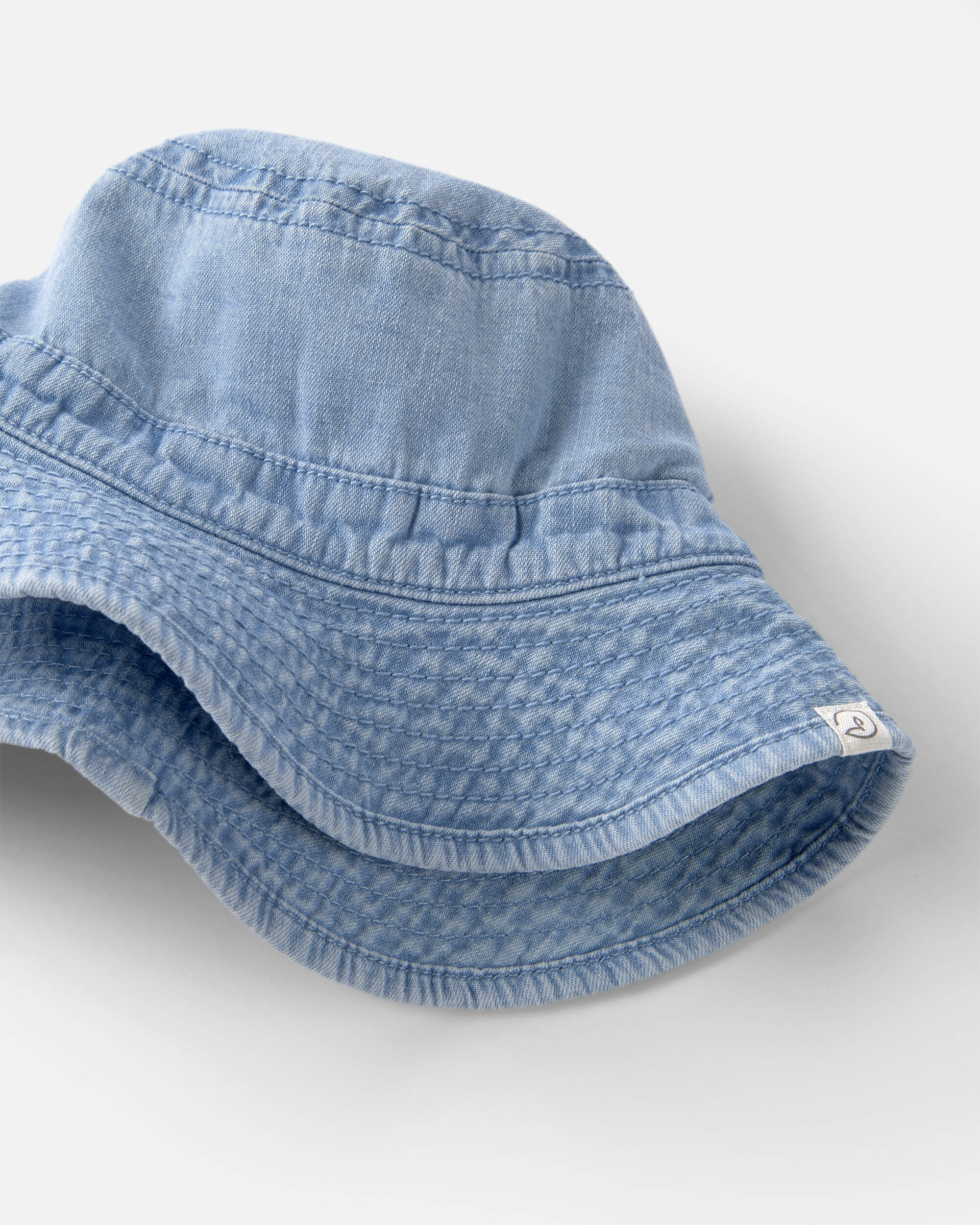 Kid Organic Cotton Chambray Bucket Hat