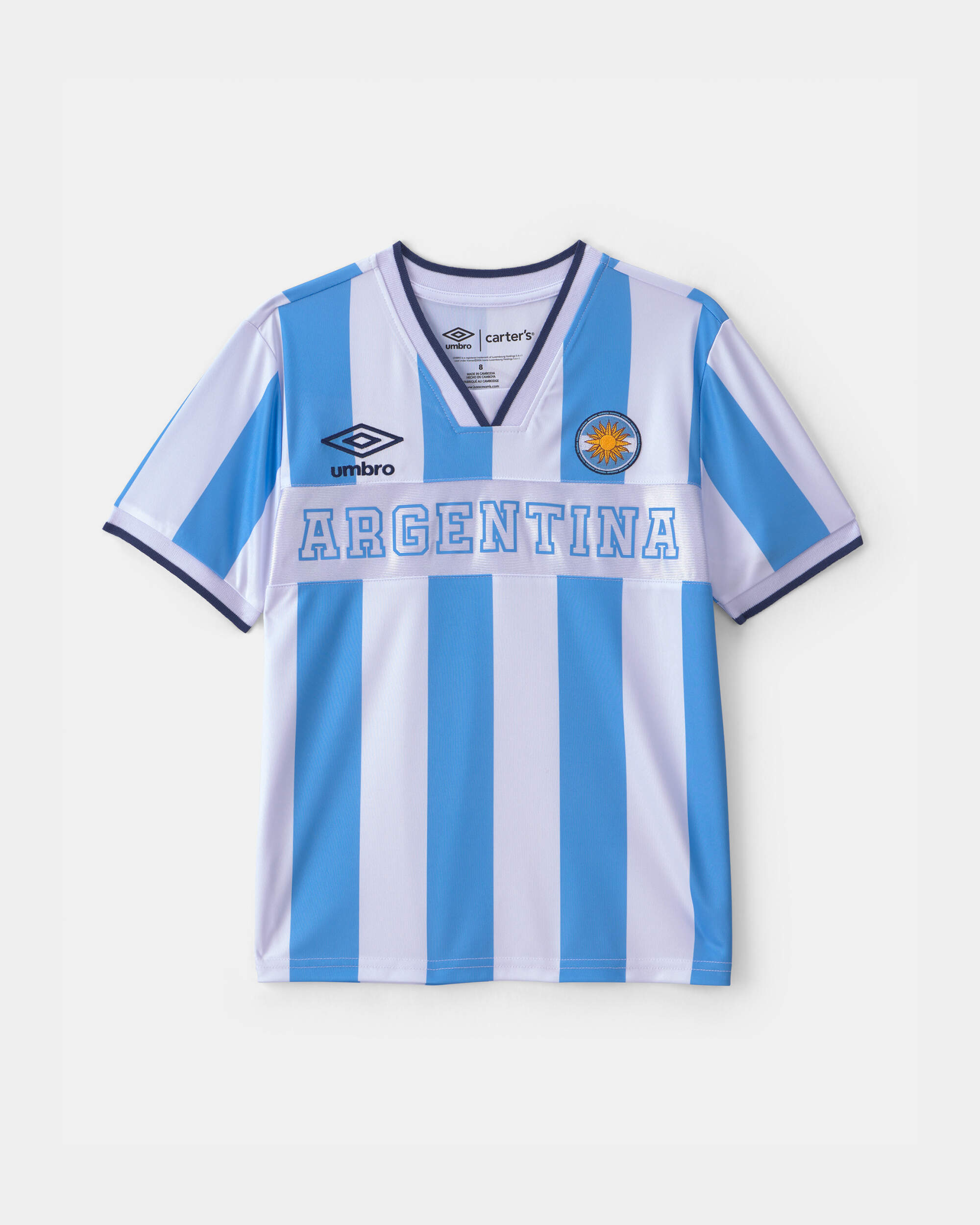 Kids Umbro Argentina Soccer Jersey - Light Blue/White | Carter's