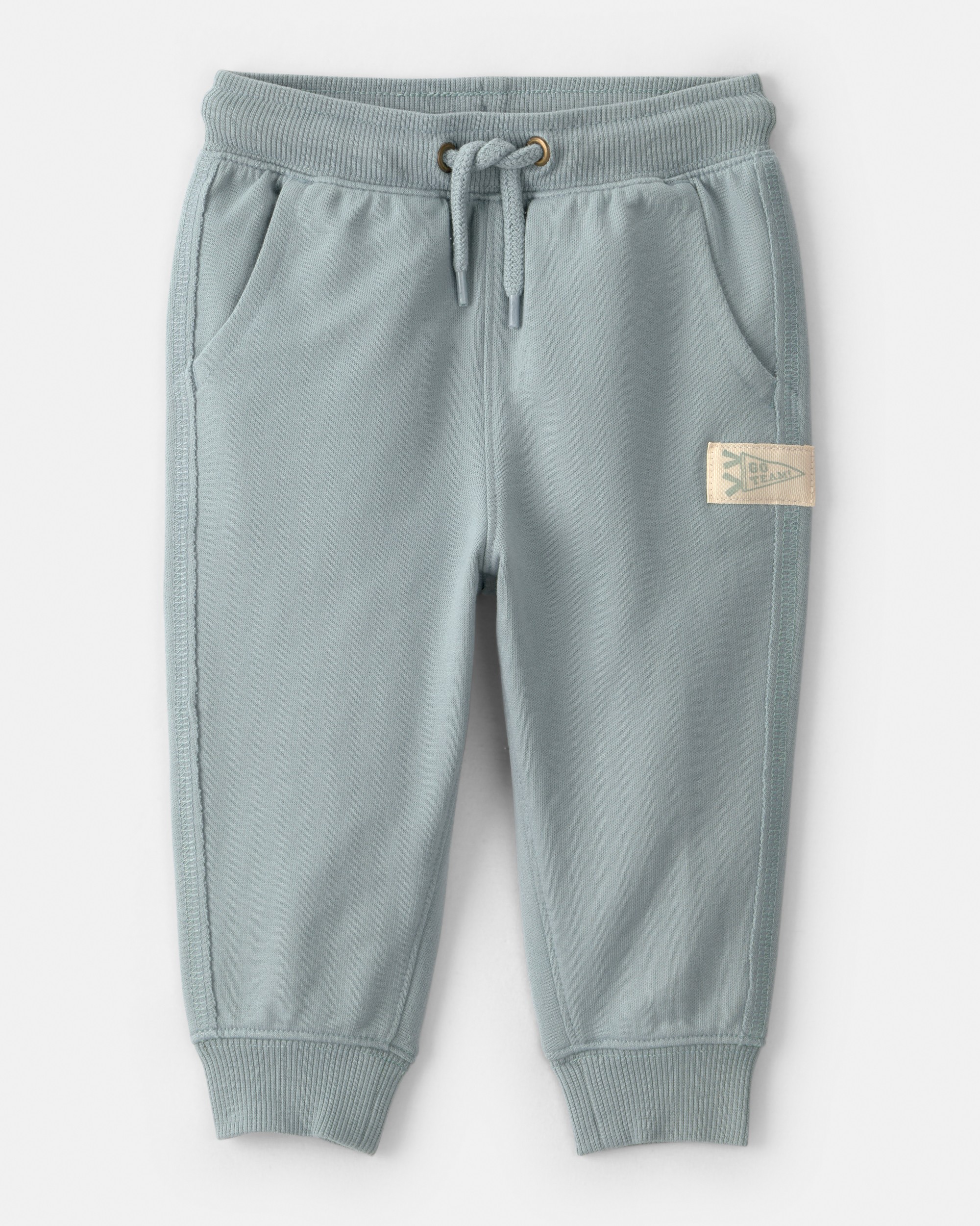 Baby Boy French Terry Joggers - Green