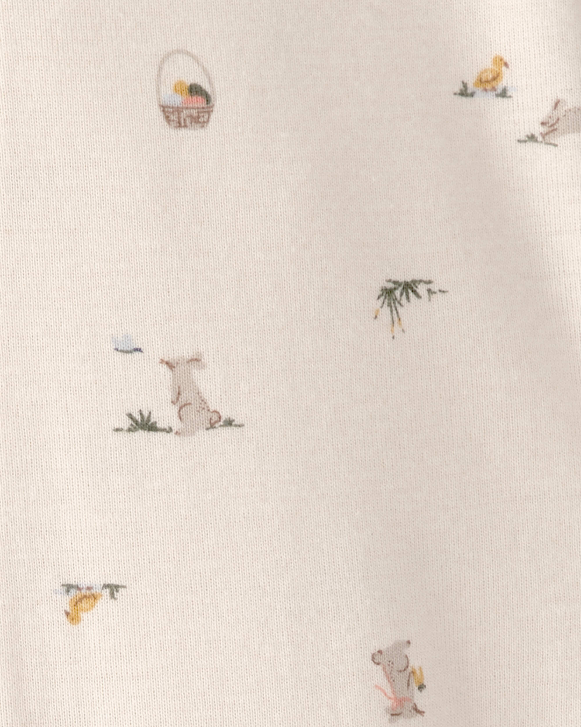 Baby Easter Bunny 100% Cotton Snug Fit 1-Piece Pyjama - Cream