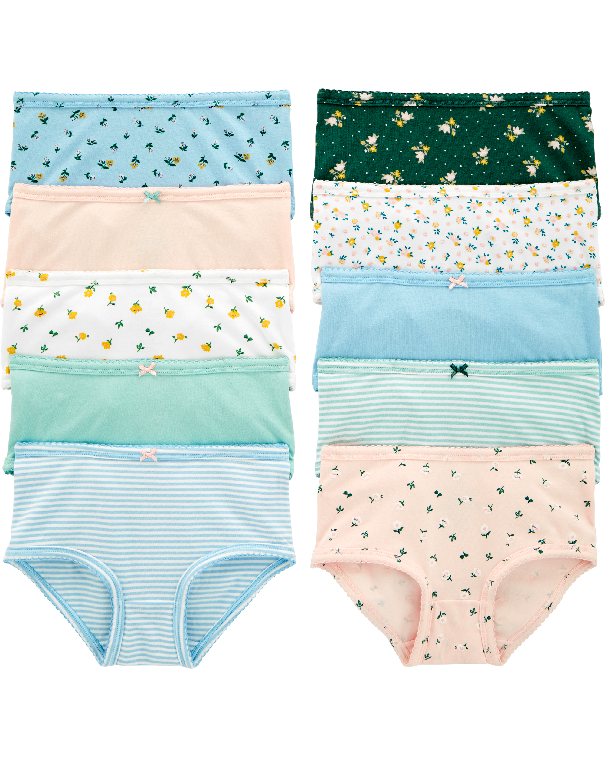Baby Underwear Girls Briefs Young Children Candy Colors Cotton Flower Side  Big Size Cute Panties High
