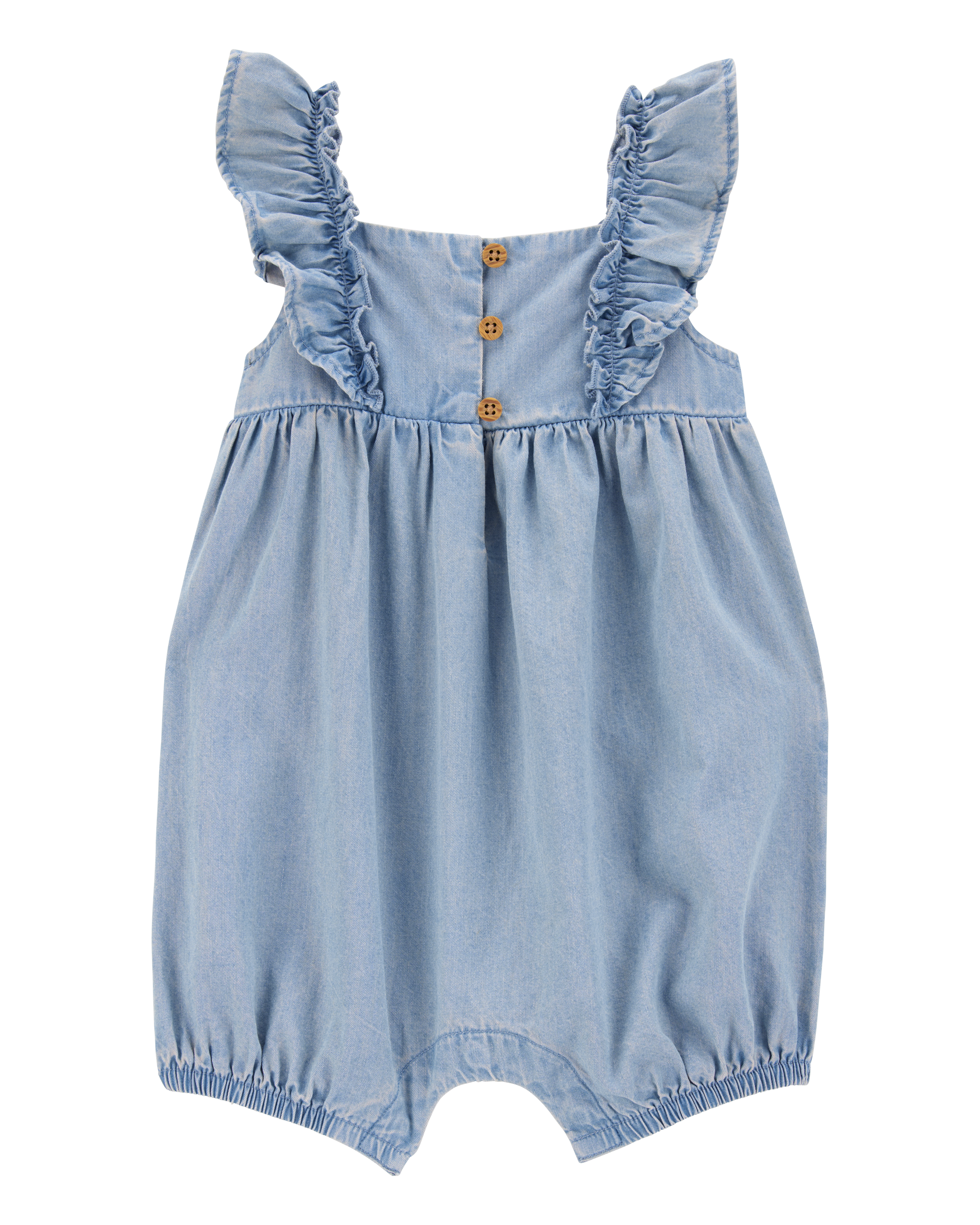 Baby Chambray Flutter Romper