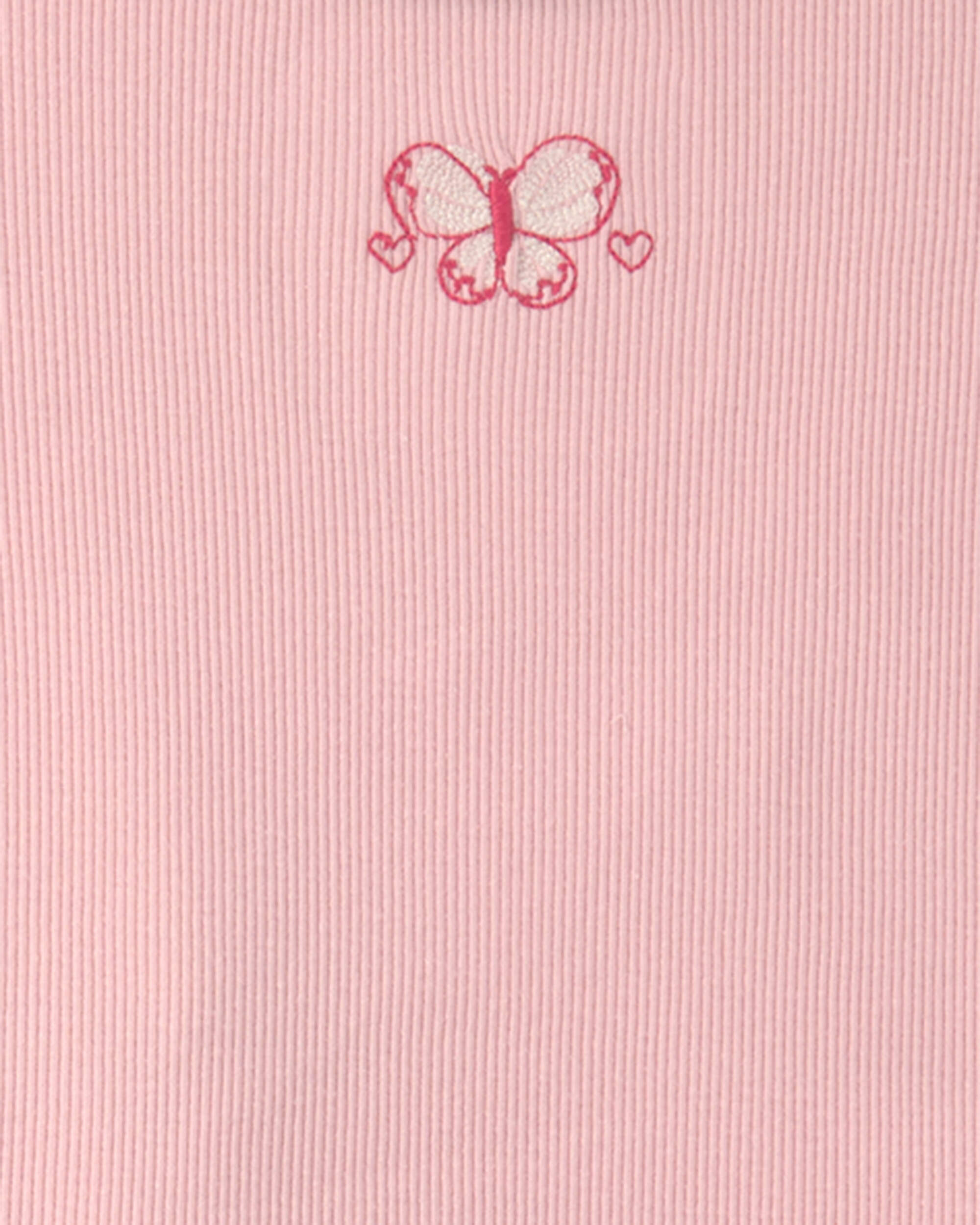 Toddler Girl 2-Piece Short-Sleeve Top & Pant Set – Pink