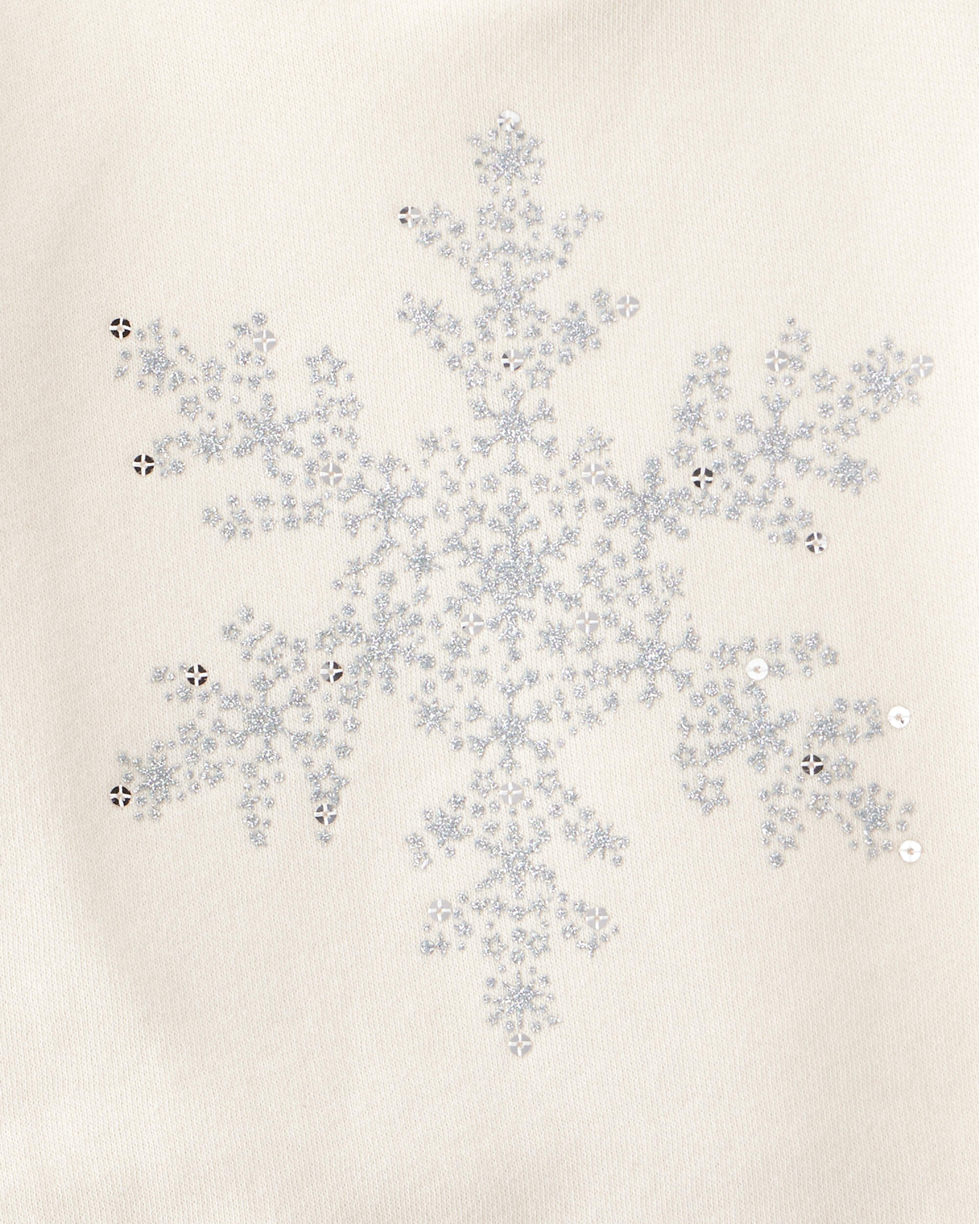 Baby Girl 2-Piece Snowflake Print Long-Sleeve Top & Skirt Set