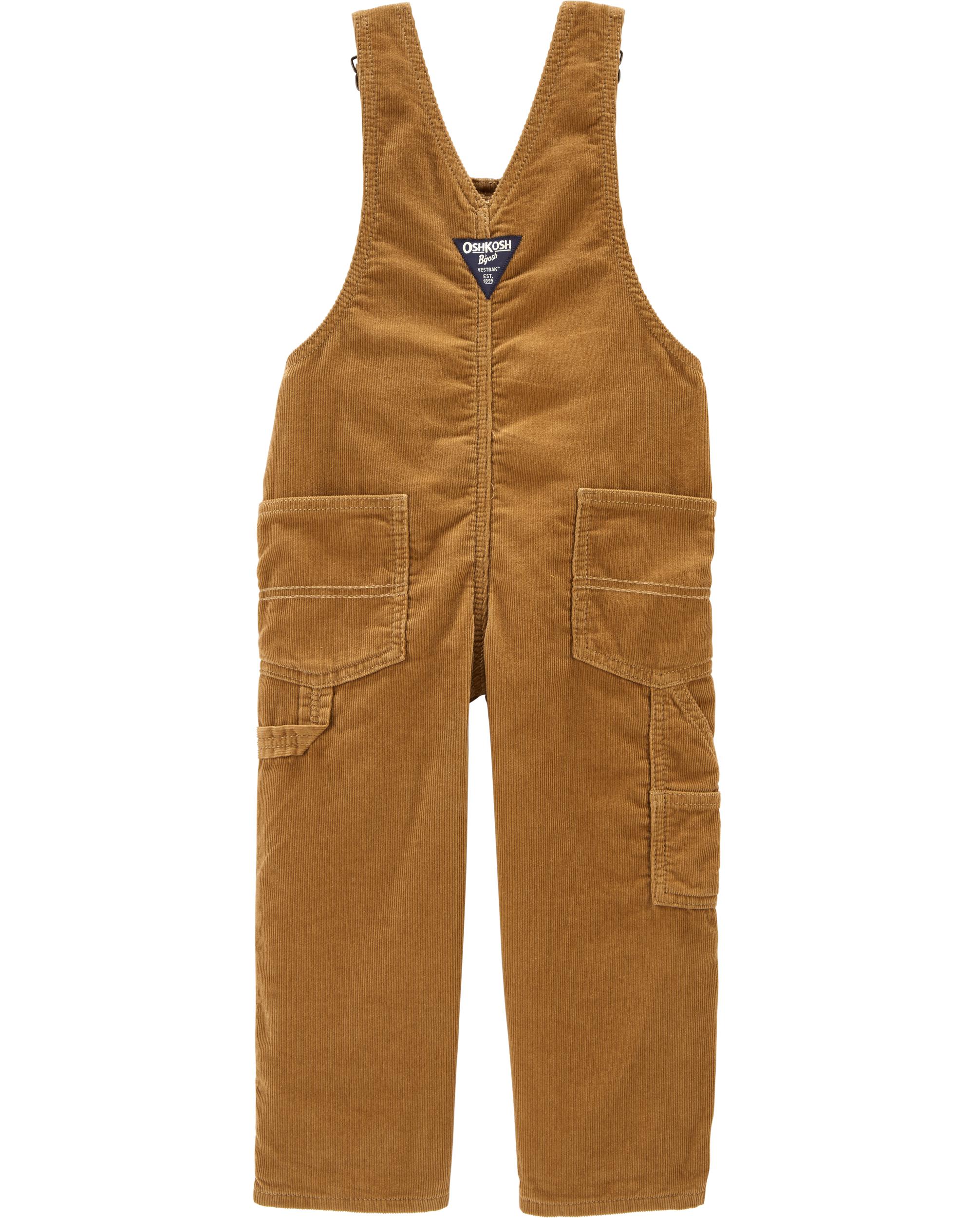 JerseyLined Corduroy Overalls