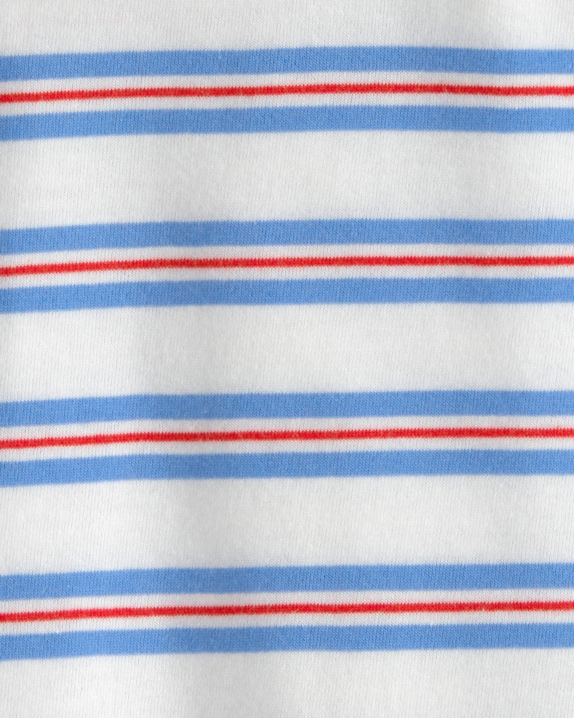 Baby Striped T-Shirt - Red/White/Blue