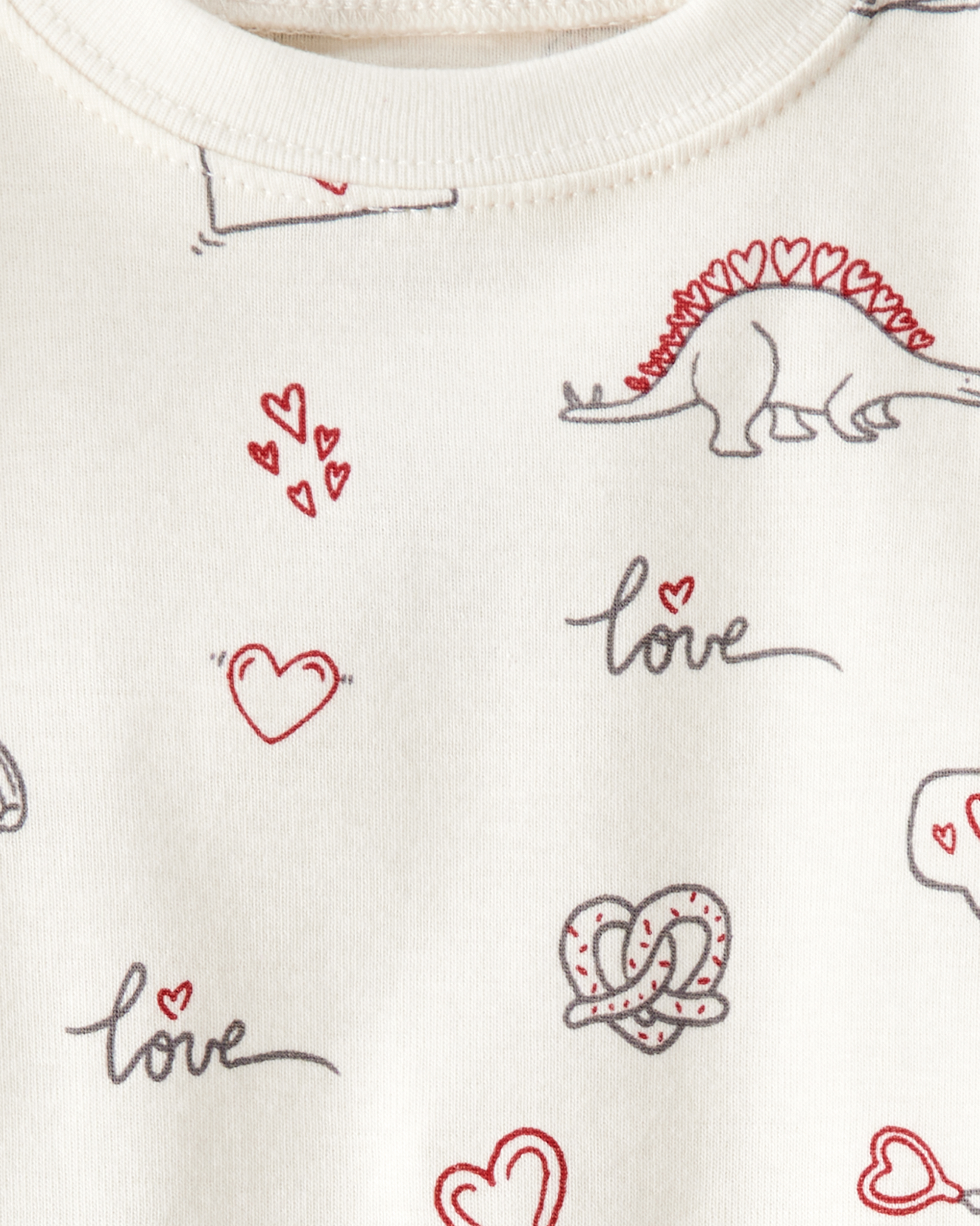 Baby Organic Cotton Pajamas Little Loves Print