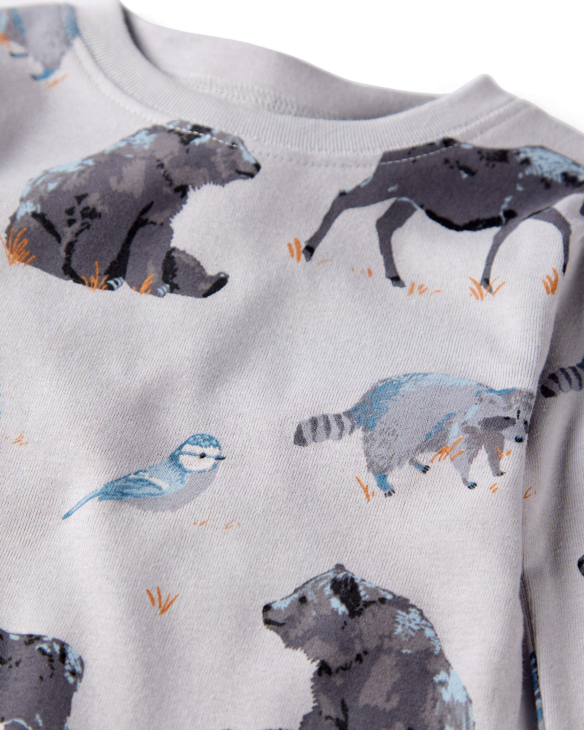 Baby Organic Cotton Pyjamas Midnight Forest Print