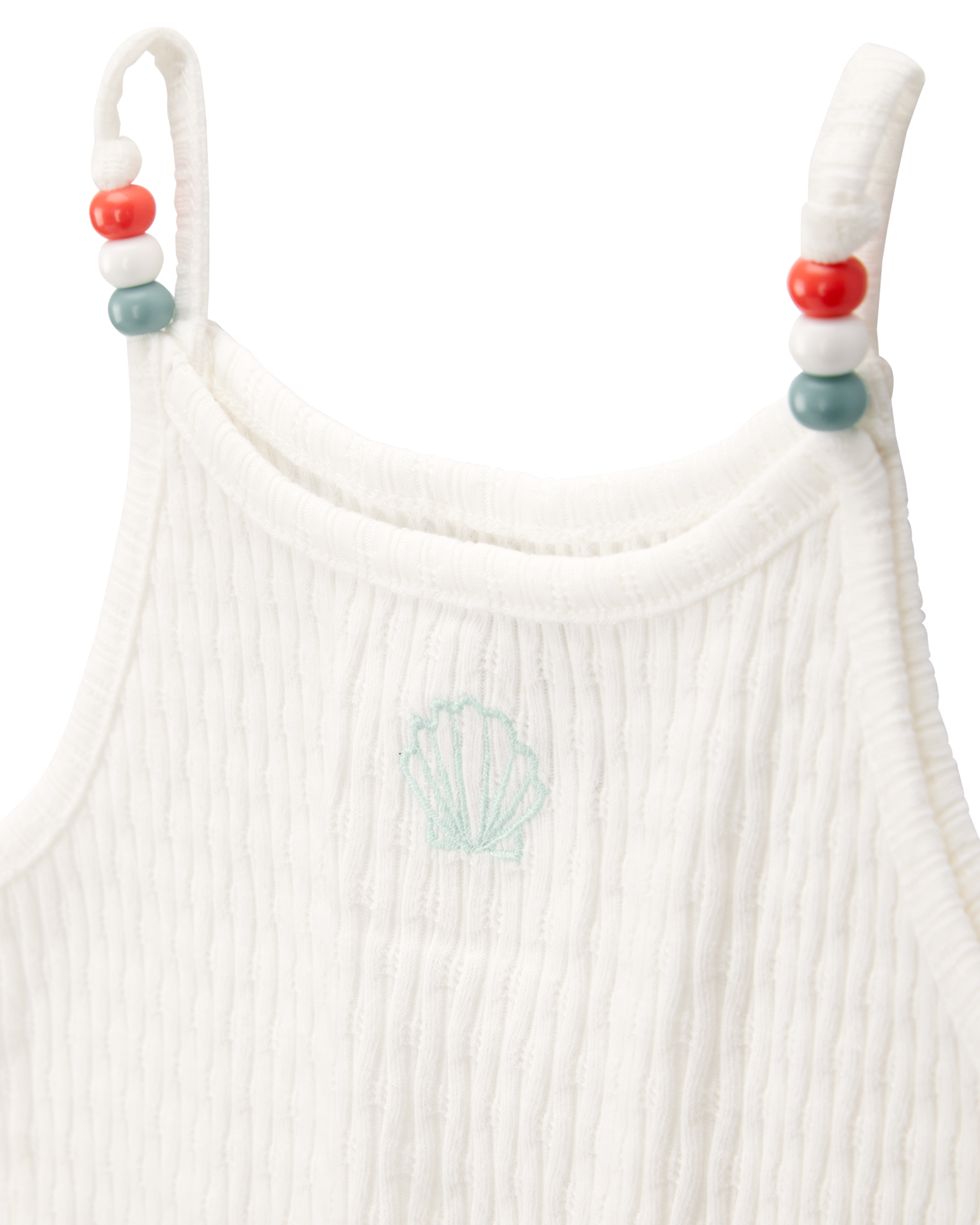 Toddler Seashell Ribbed Tank Top