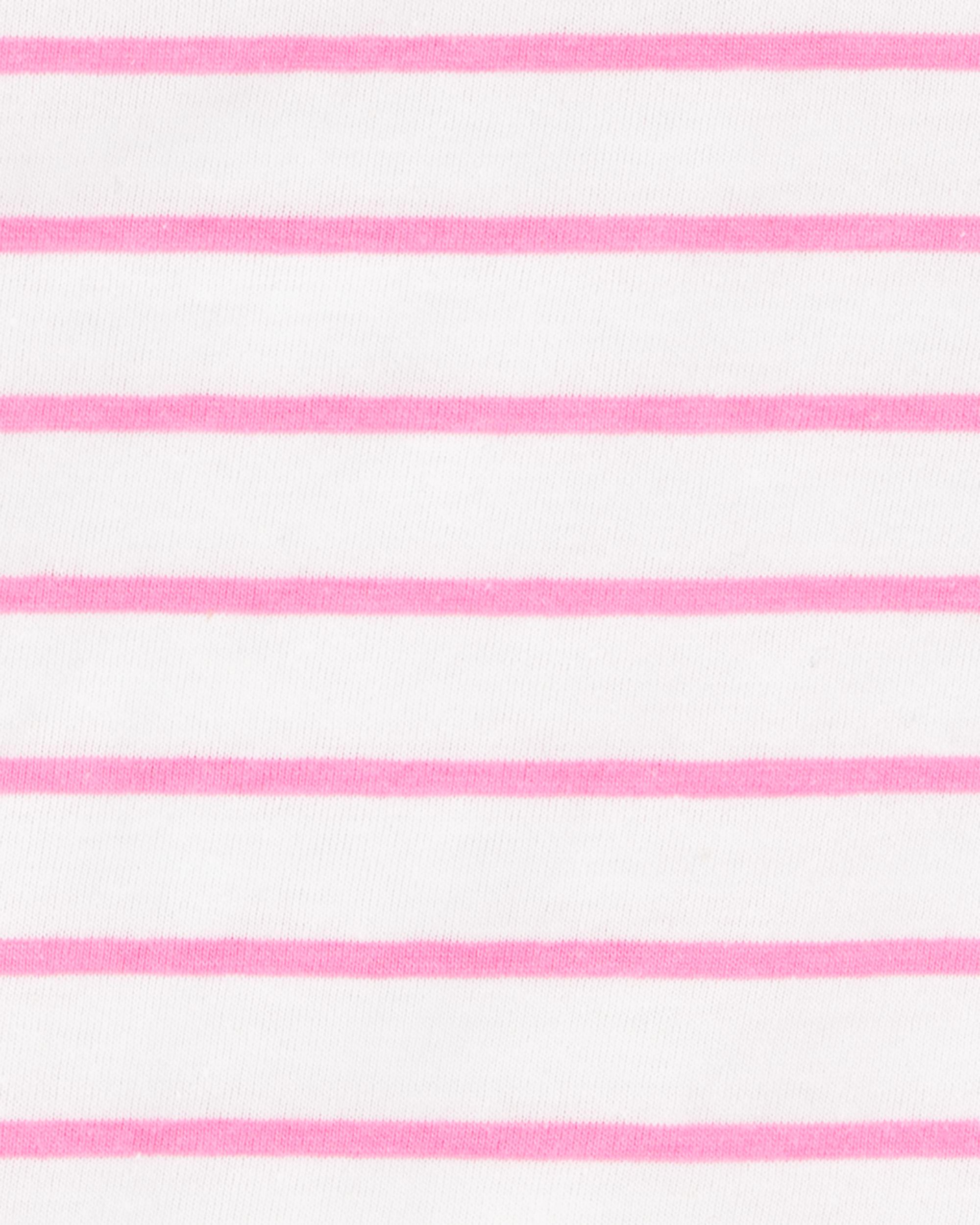 Baby Striped Short-Sleeve Tee - Pink