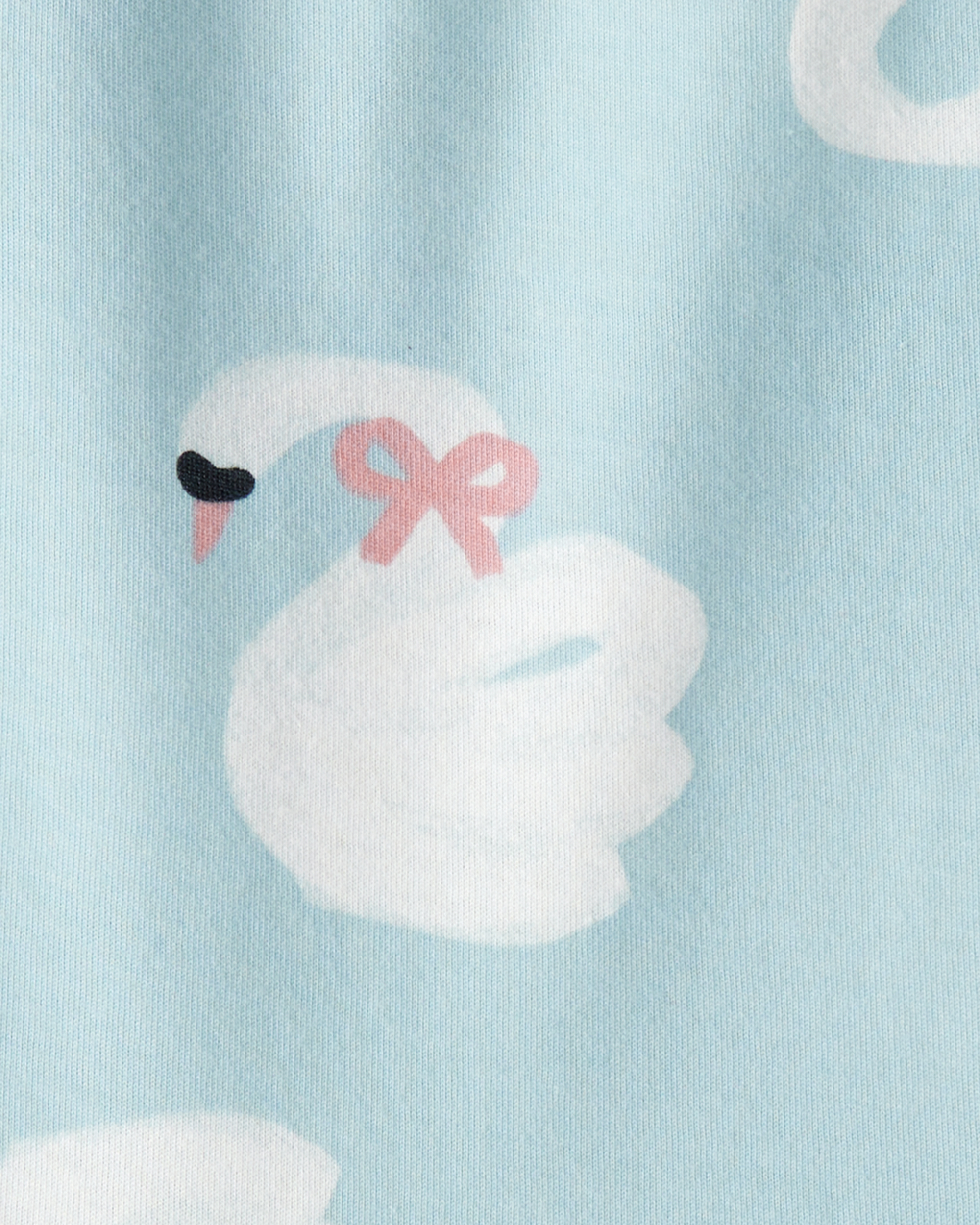 Toddler Girl Swan Print Long-Sleeve Peplum Top - Blue
