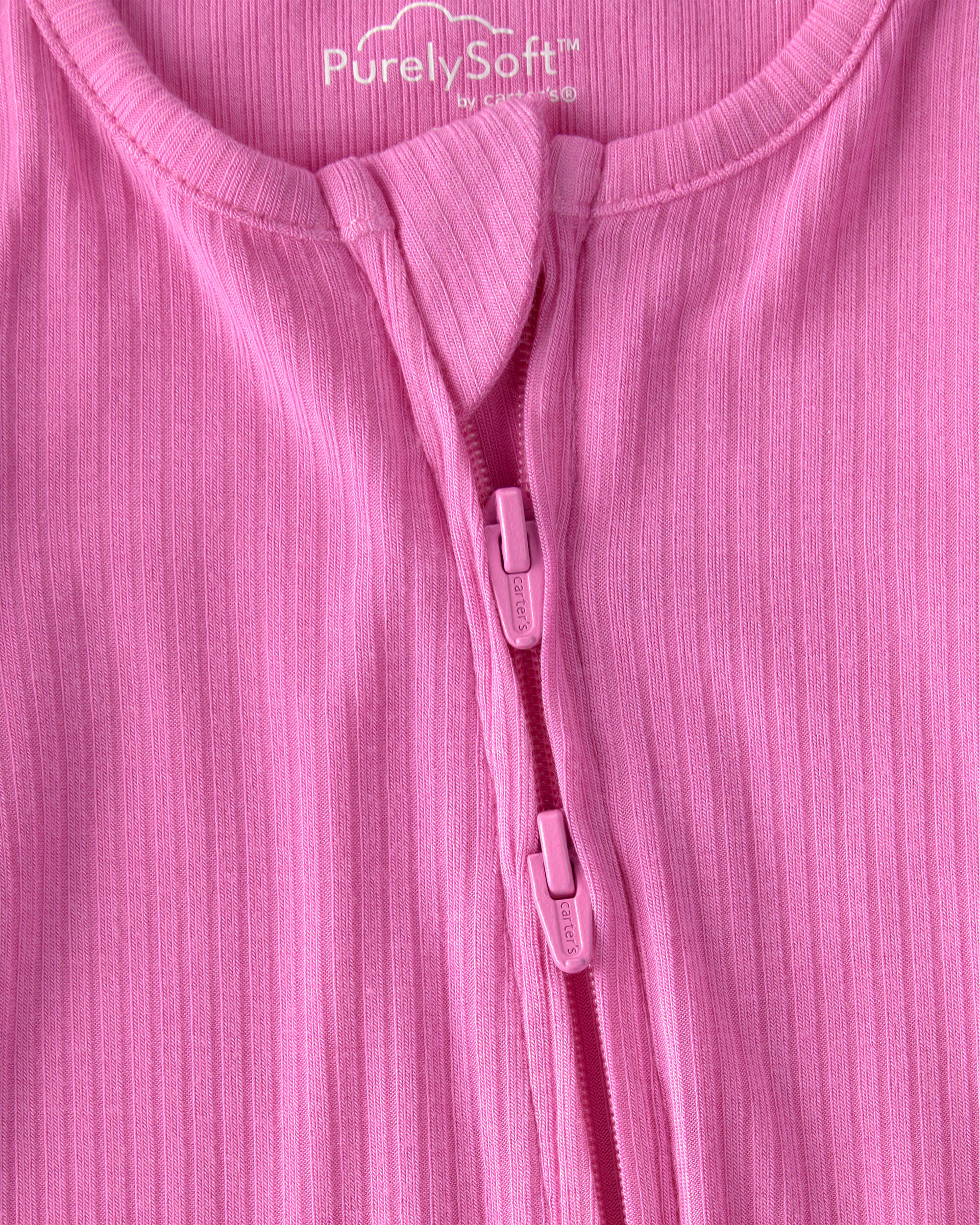 Baby Girl PurelySoft 2-Way Zip Sleeper - Pink